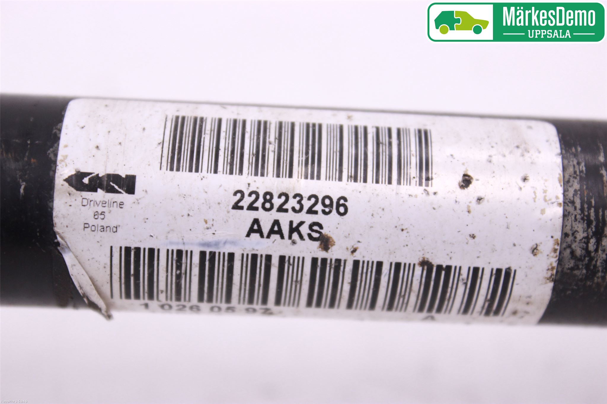 Opel INSIGNIA 09-16 Drivaksel Bak Kompl Venstre
