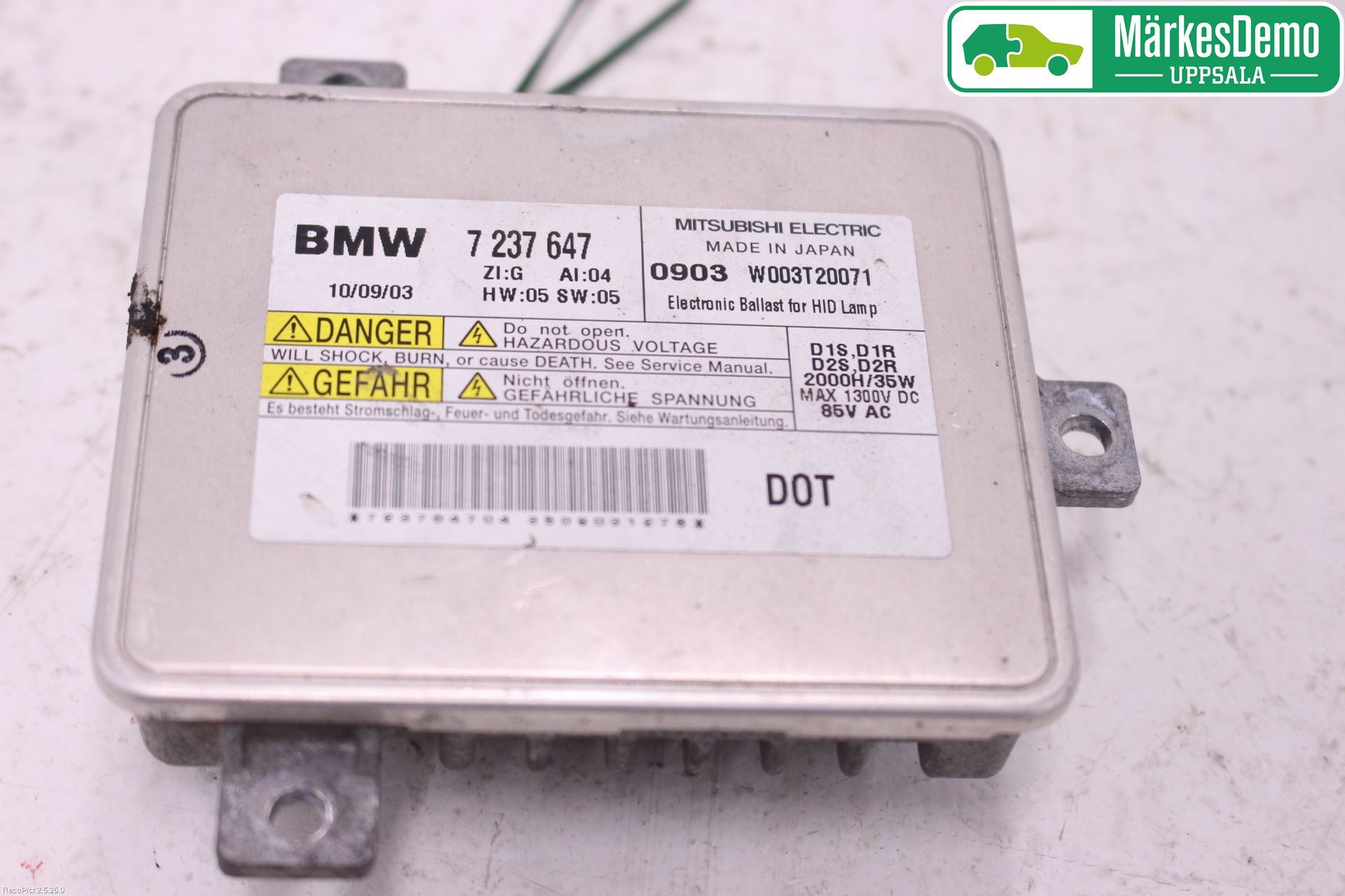 BMW 5 F10/F11/F18 09-17 Styreenhet Xenon