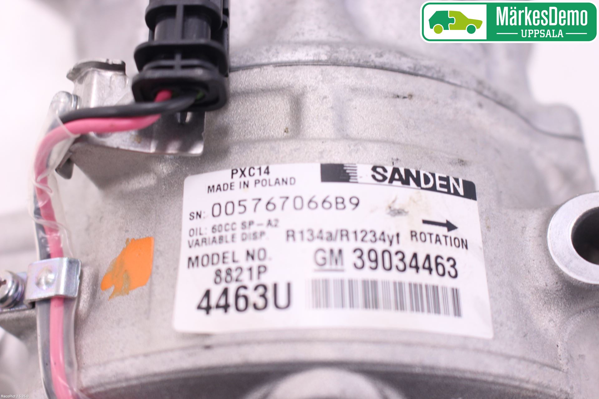 Opel ASTRA K 16-22 Varme Ac Kompressor