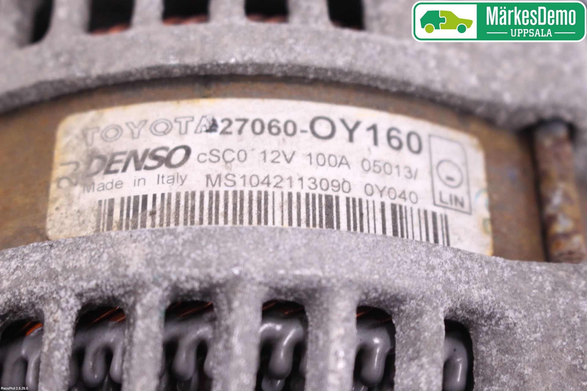Toyota YARIS XP130 12-14 Dynamo