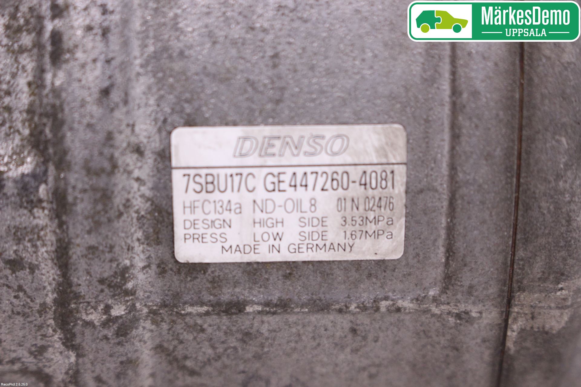 BMW X5 E70 07-13 Varme Ac Kompressor