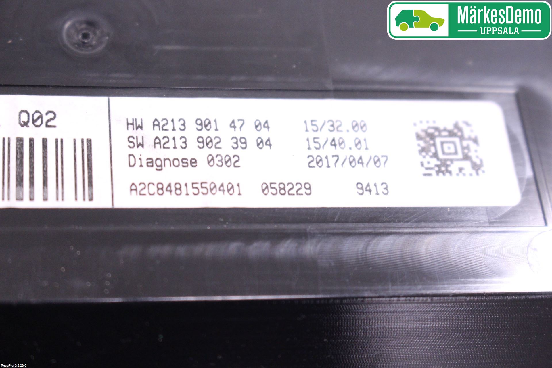 Mercedes-Benz MB E-KLASS (W213) 16-23 Instr Skjerm Dvd-Gps-Ac-Tlf