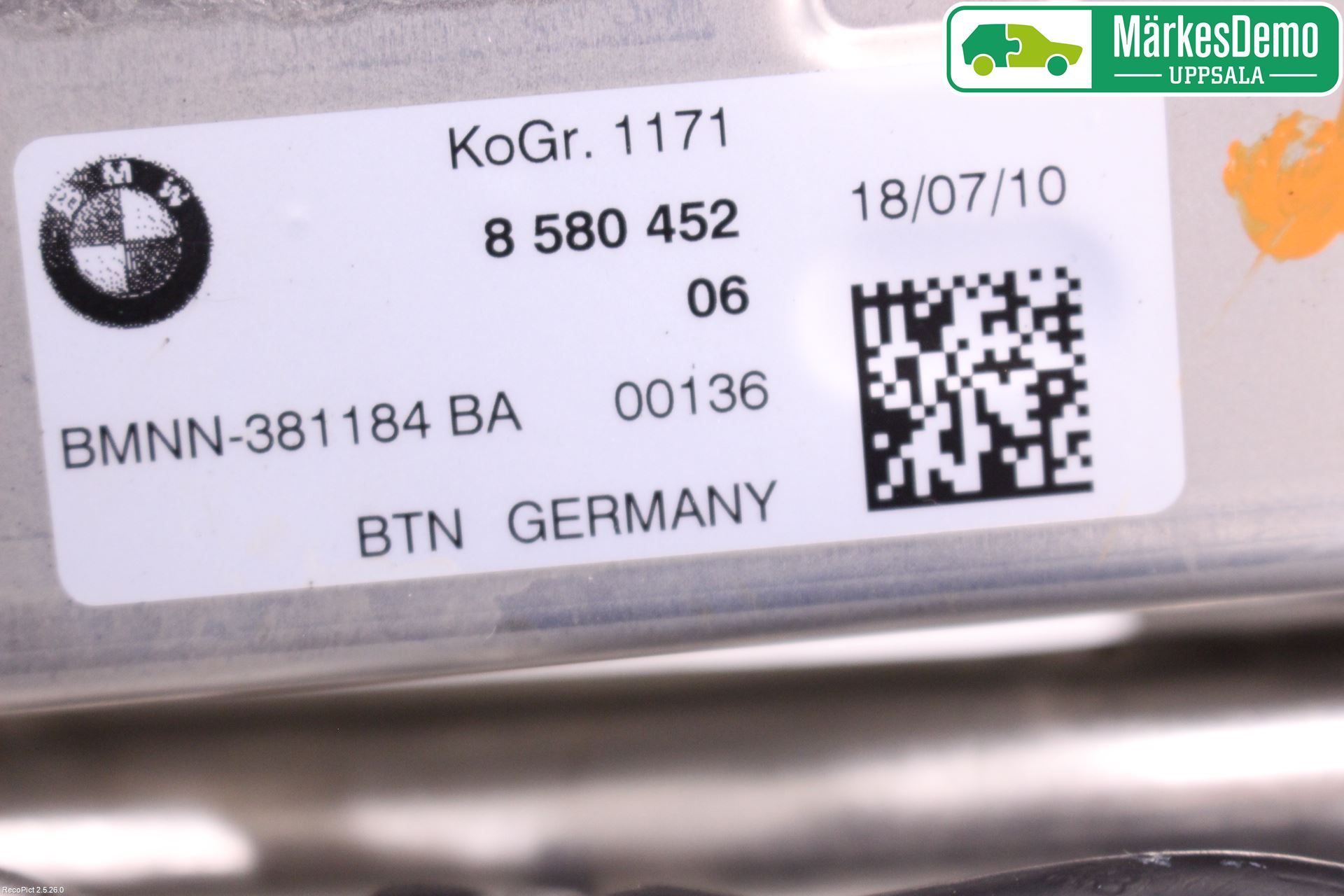 BMW 5 G30/G31/F90 17-23 Eksos Kjøler