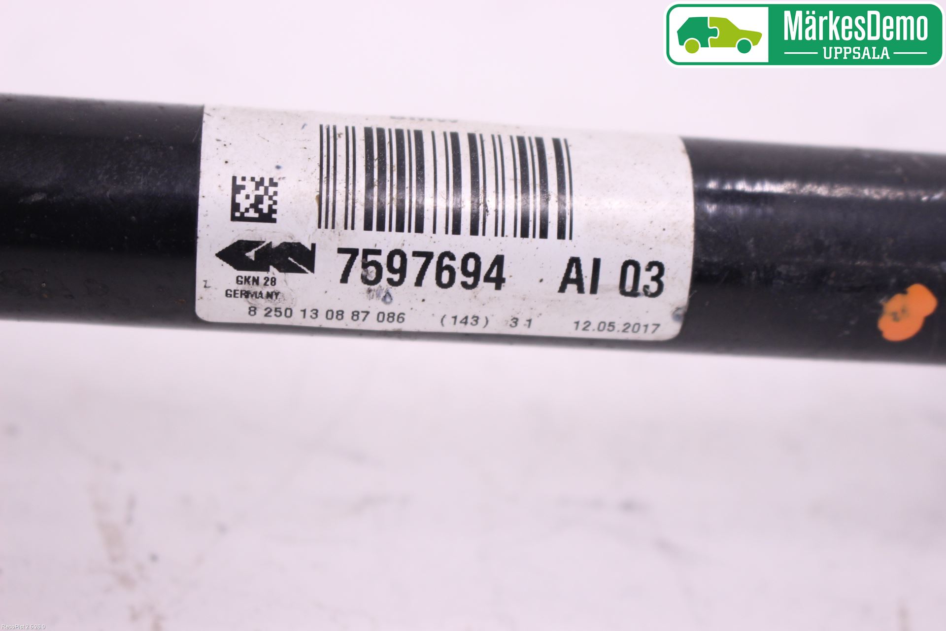 BMW 3 F30/F31/F80 12-19 Drivaksel Foran Kompl Høyre