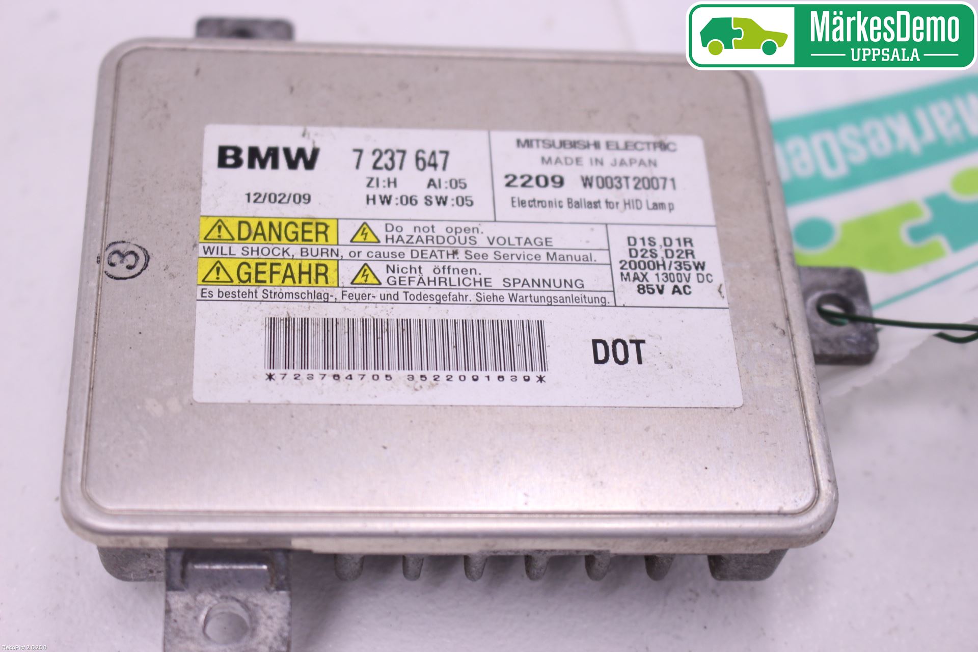 BMW 3 E90/91 SED/TOU 05-12 Styreenhet Xenon