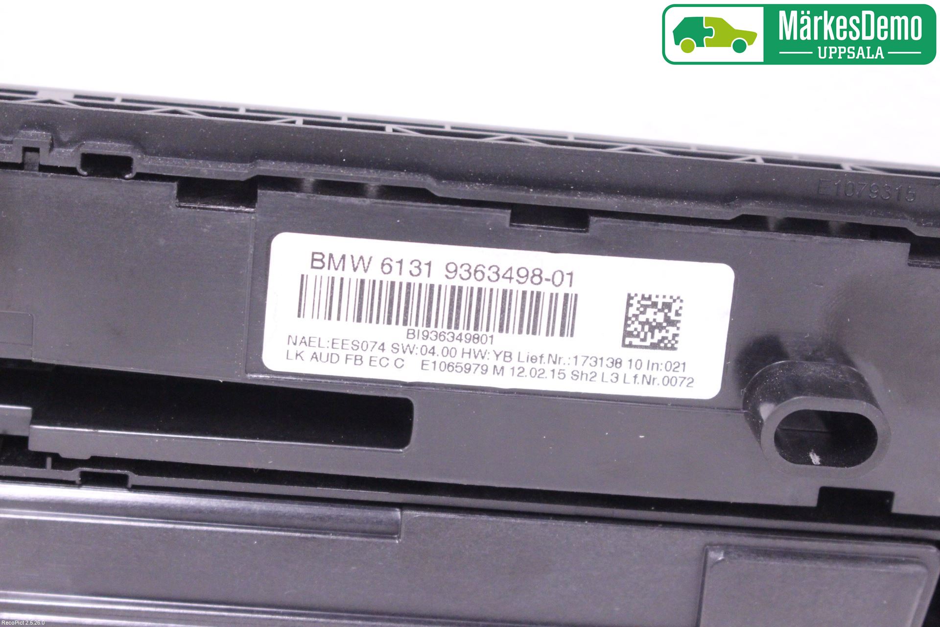 BMW 4 F32/F33/F82/F83 13-20 Varme Ac Betjening-Display