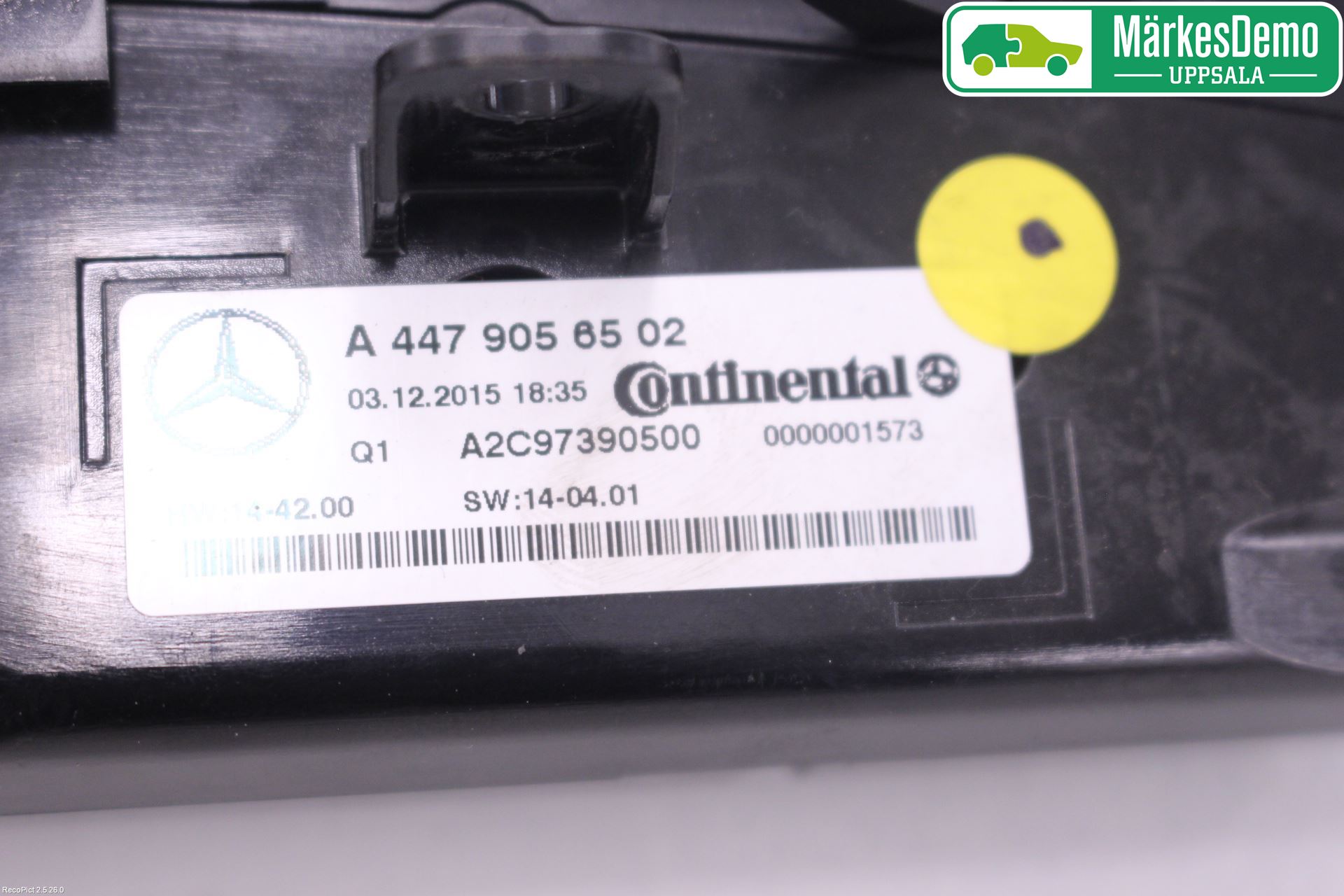 Mercedes-Benz MB VITO/V-KLASS (W640,W447,W448) 14- Varme Ac Betjening-Display
