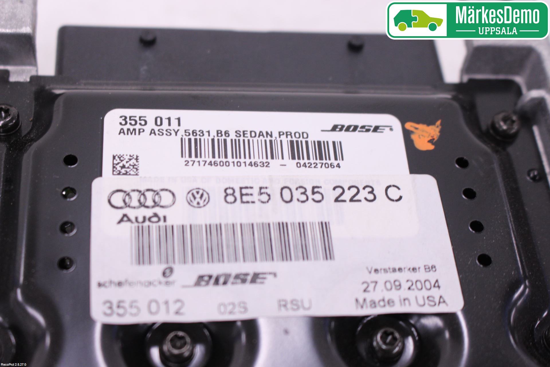 Audi A4/S4 01-05 Stereo Forsterker