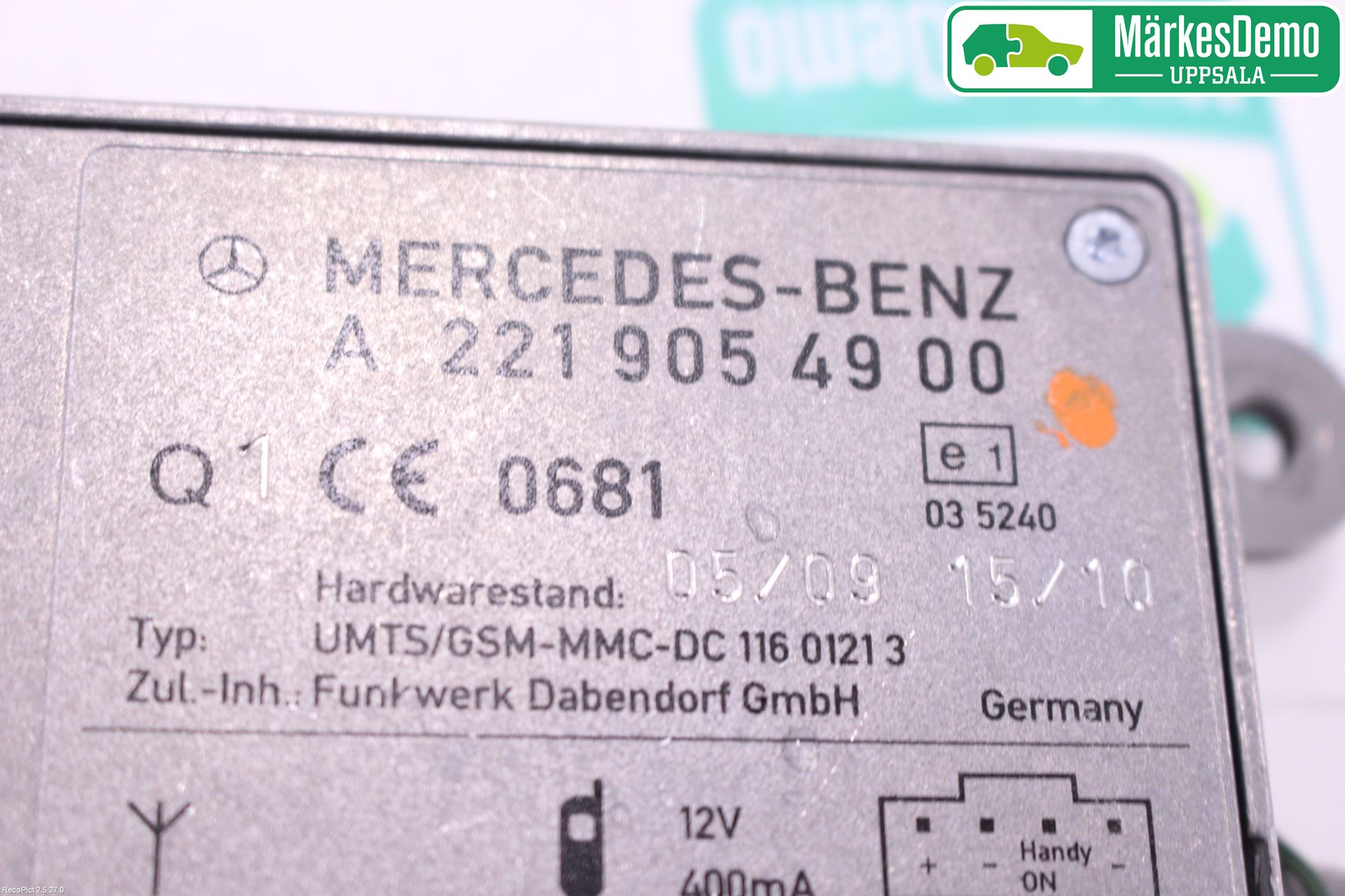 Mercedes-Benz MB S-KLASS (W221) 05-13 Stereo Antenneforsterker