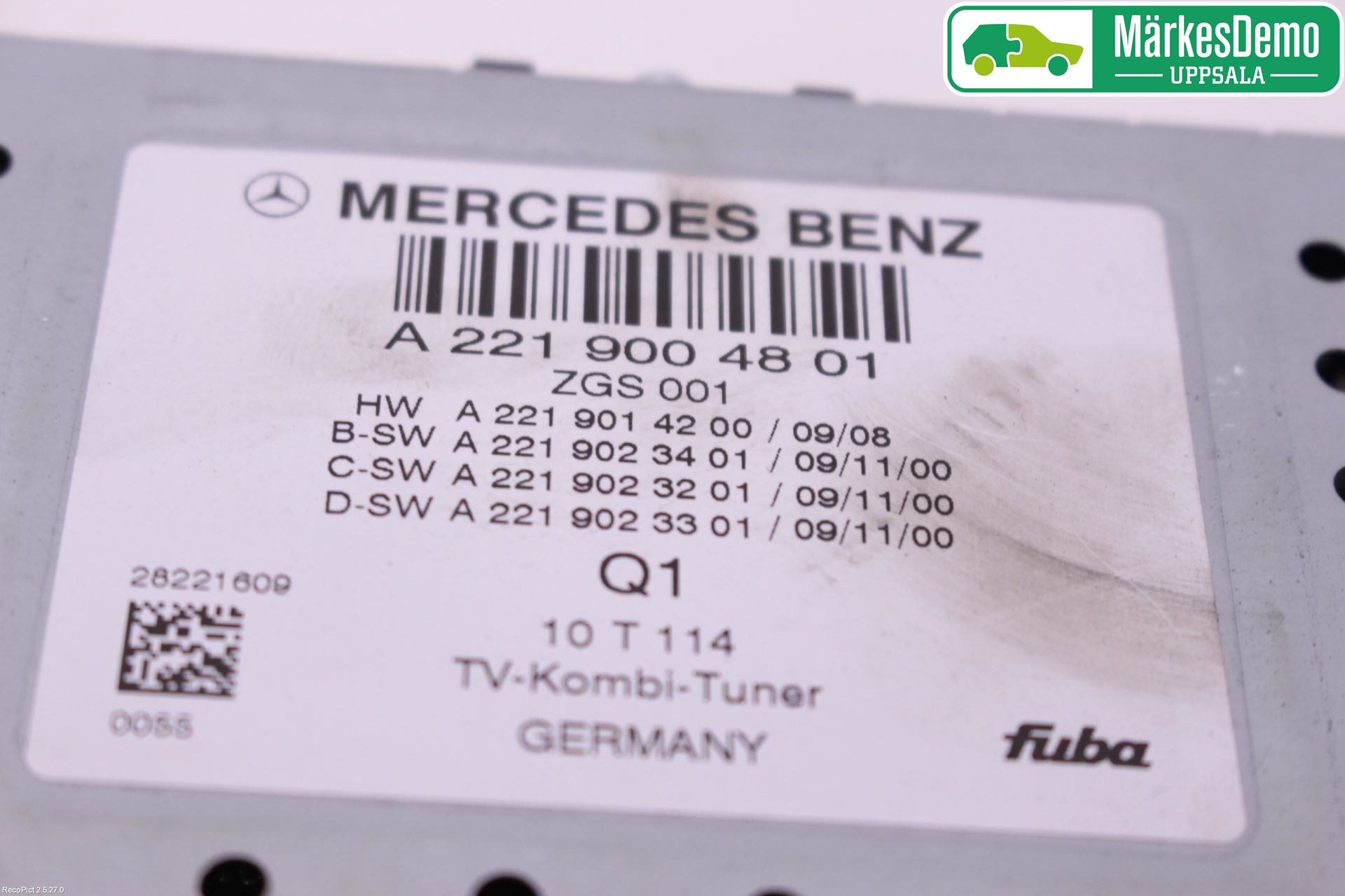 Mercedes-Benz MB S-KLASS (W221) 05-13 Styreenhet Øvrig