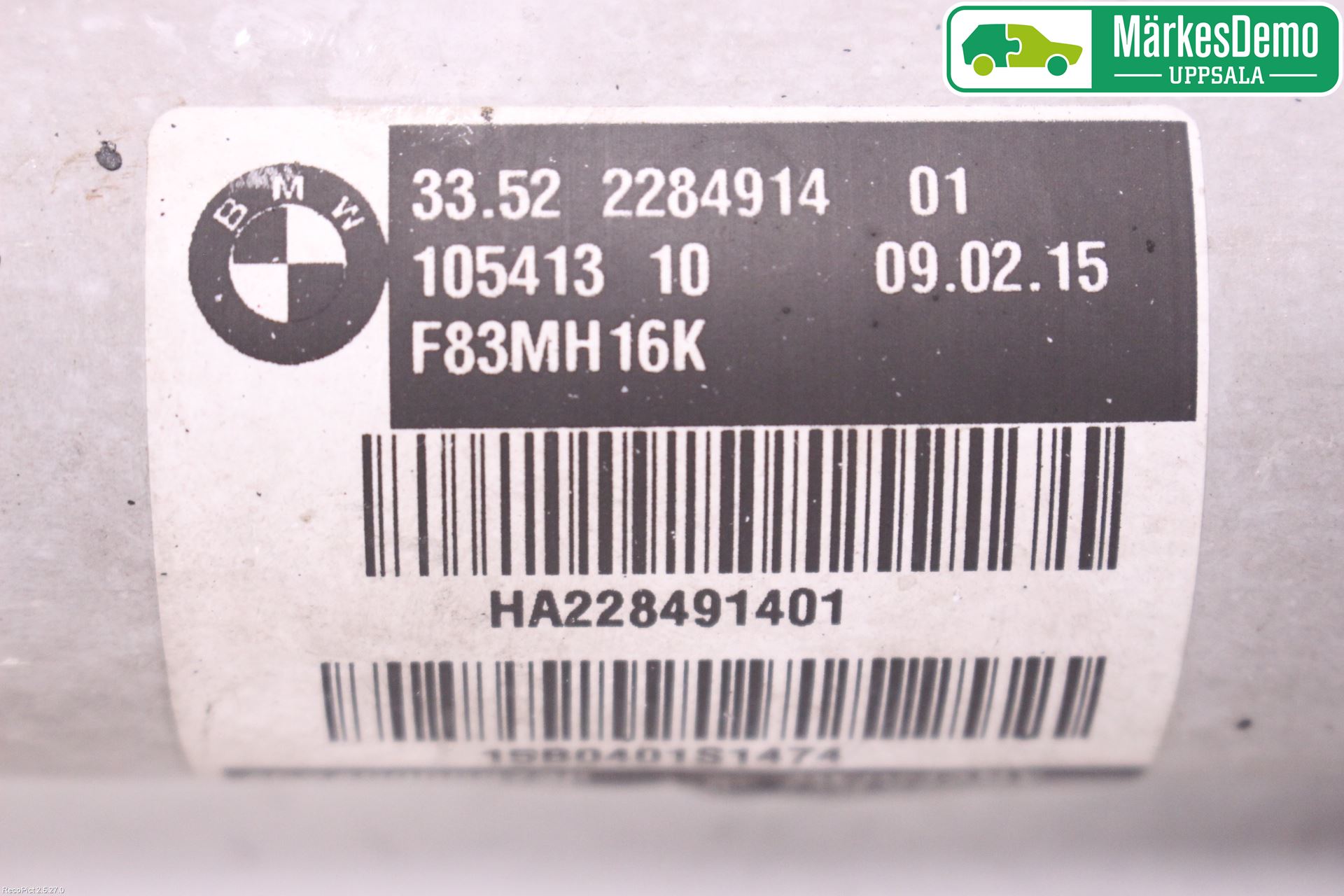 BMW 4 F32/F33/F82/F83 13-20 Støtdemper Bak