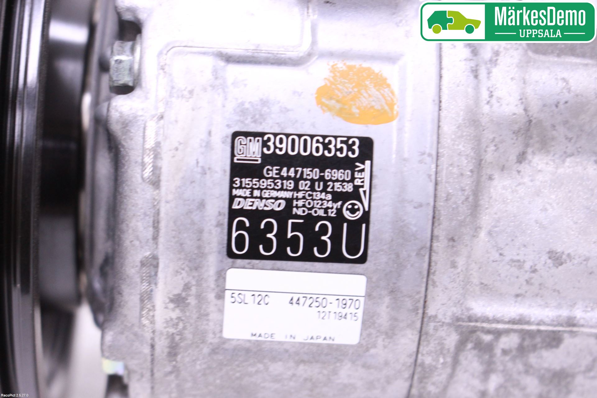 Opel CORSA E 15-19 Varme Ac Kompressor