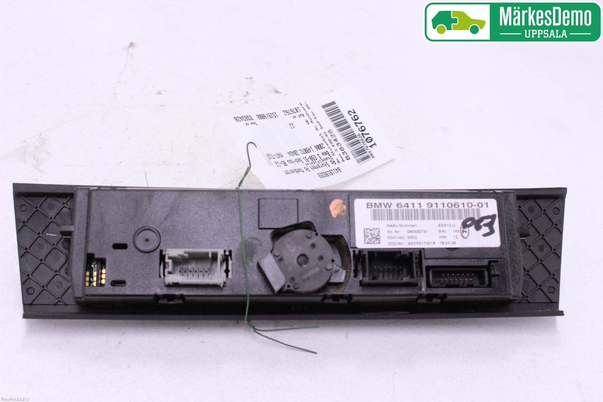 BMW 3 E90/91 SED/TOU 05-12 Varme Ac Betjening-Display