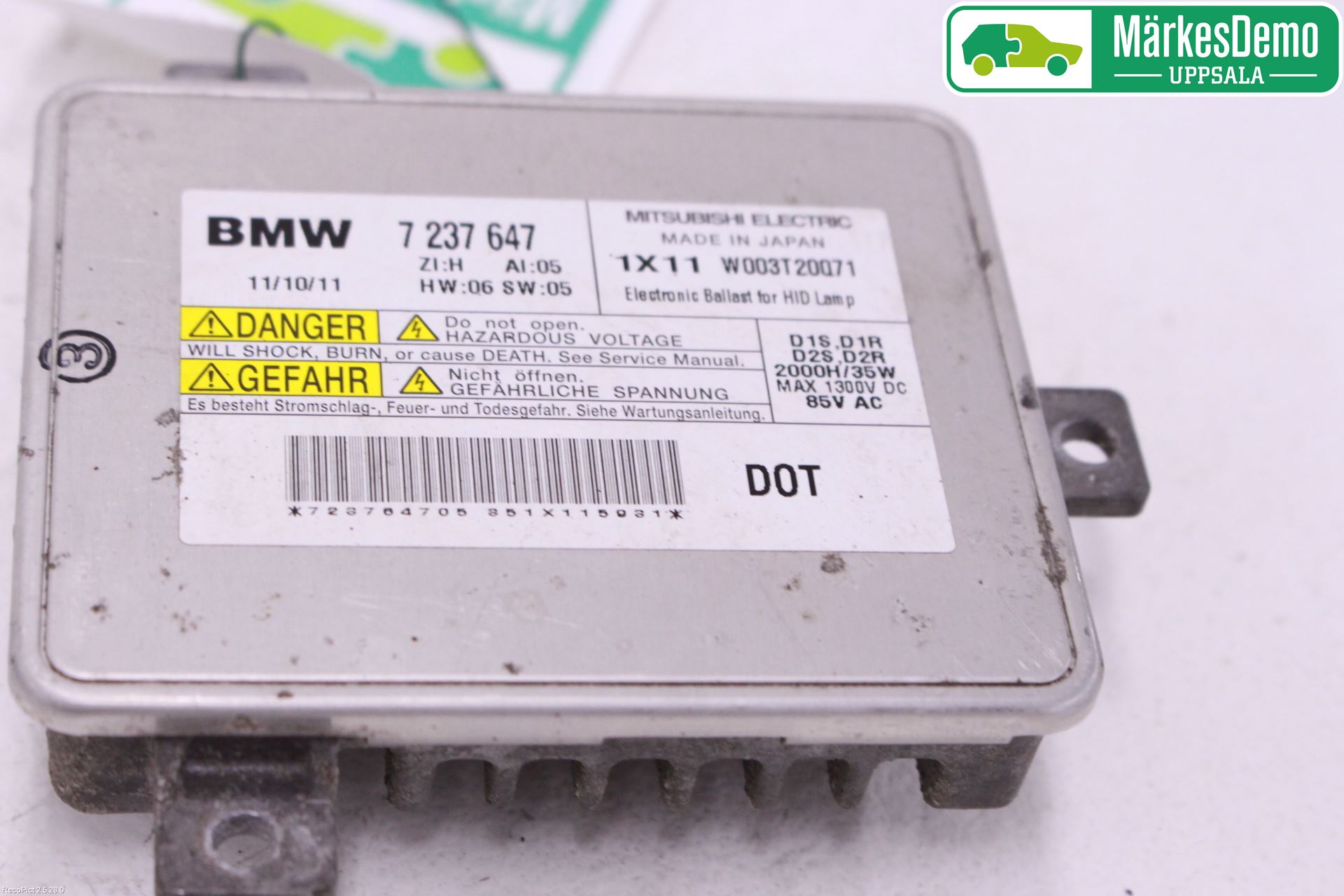 BMW 3 E90/91 SED/TOU 05-12 Styreenhet Xenon