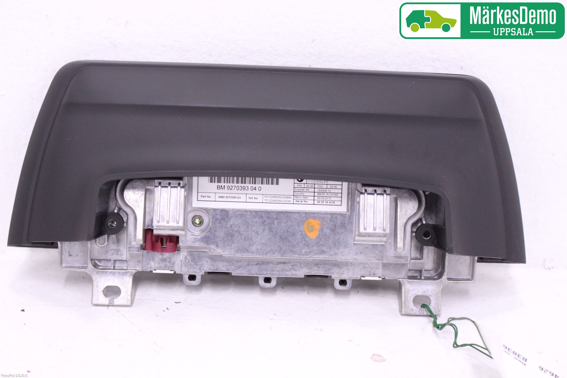 BMW 3 F30/F31/F80 12-19 Instr Skjerm Dvd-Gps-Ac-Tlf