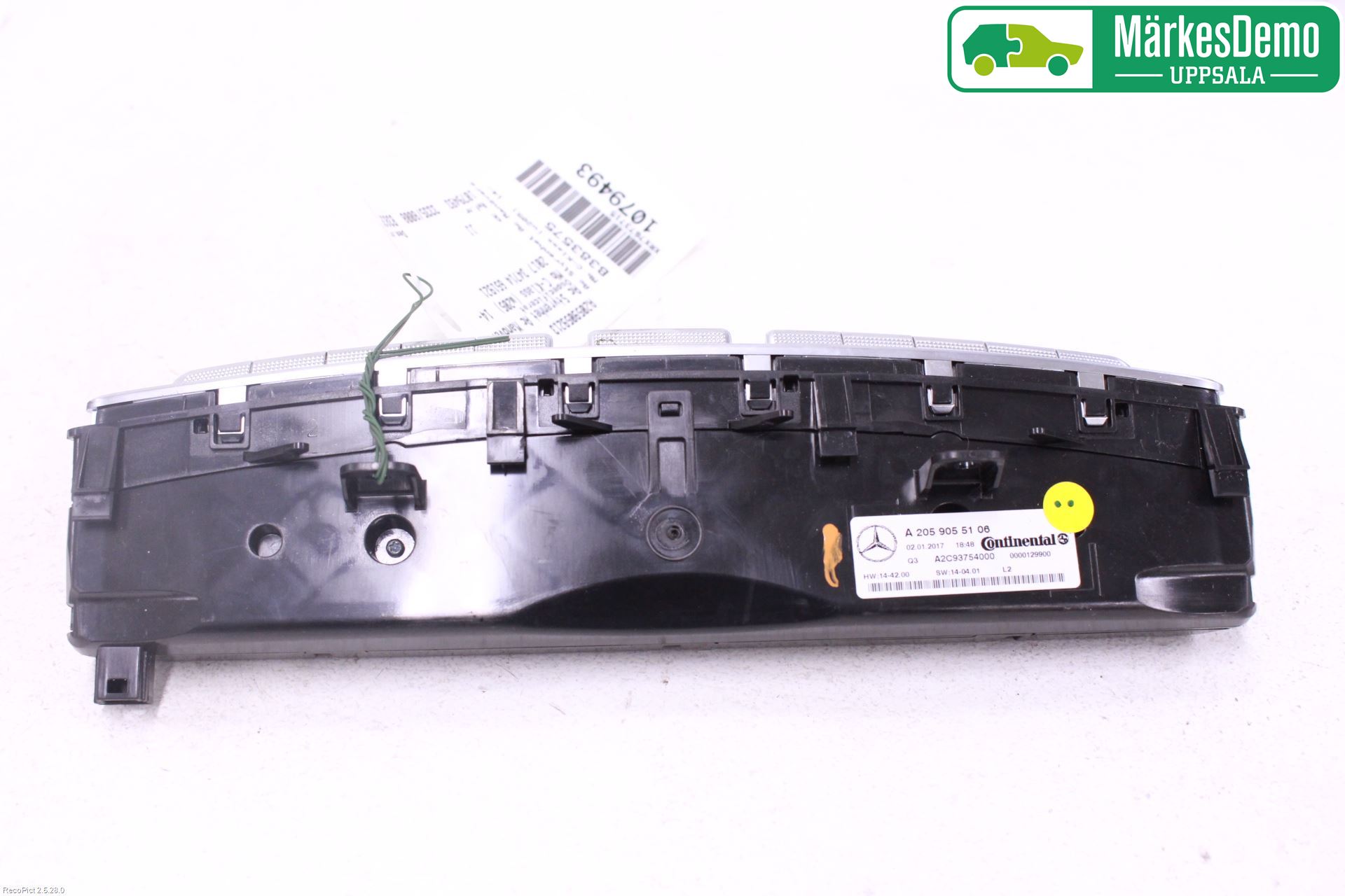 Mercedes-Benz MB C-KLASS (W205) 14-21 Varme Ac Betjening-Display