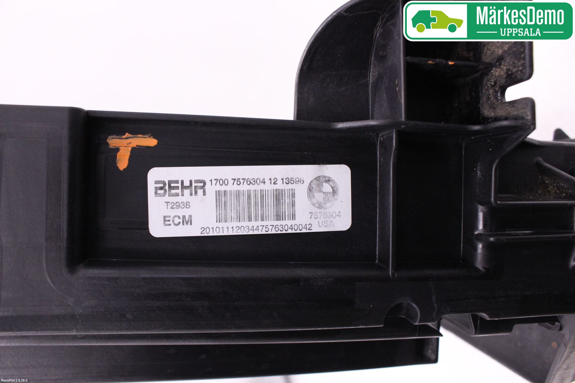 BMW X6 E71/E72   08-14 Radiator Feste - Ramme - Bjelk