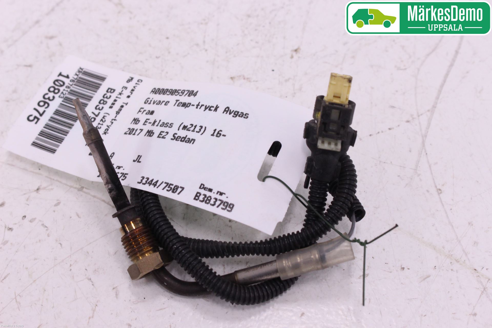 Mercedes-Benz MB E-KLASS (W213) 16-23 Sensor Temp-Trykk Avgass