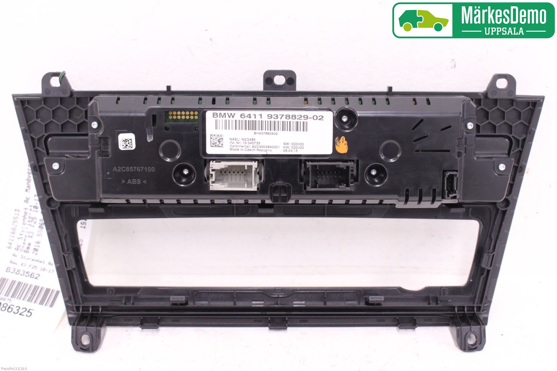 BMW X3 F25 10-17 Varme Ac Betjening-Display