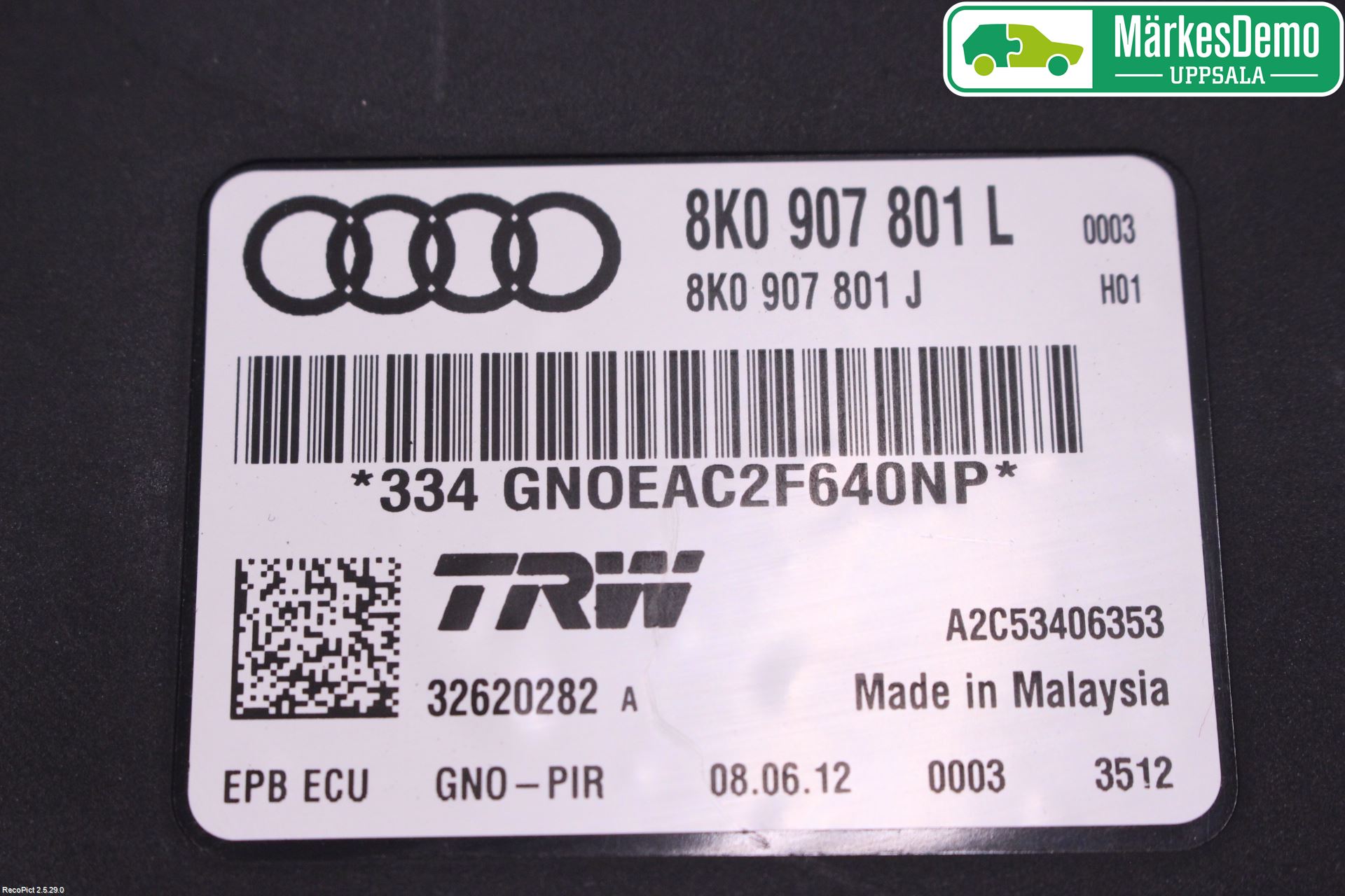 Audi A4 12-15 Styreenhet Parkbrems