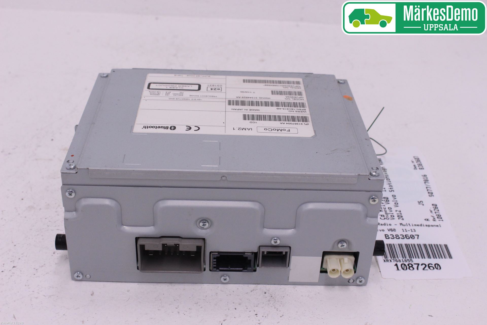 Volvo V60 11-13 Stereo Radio Med Cd