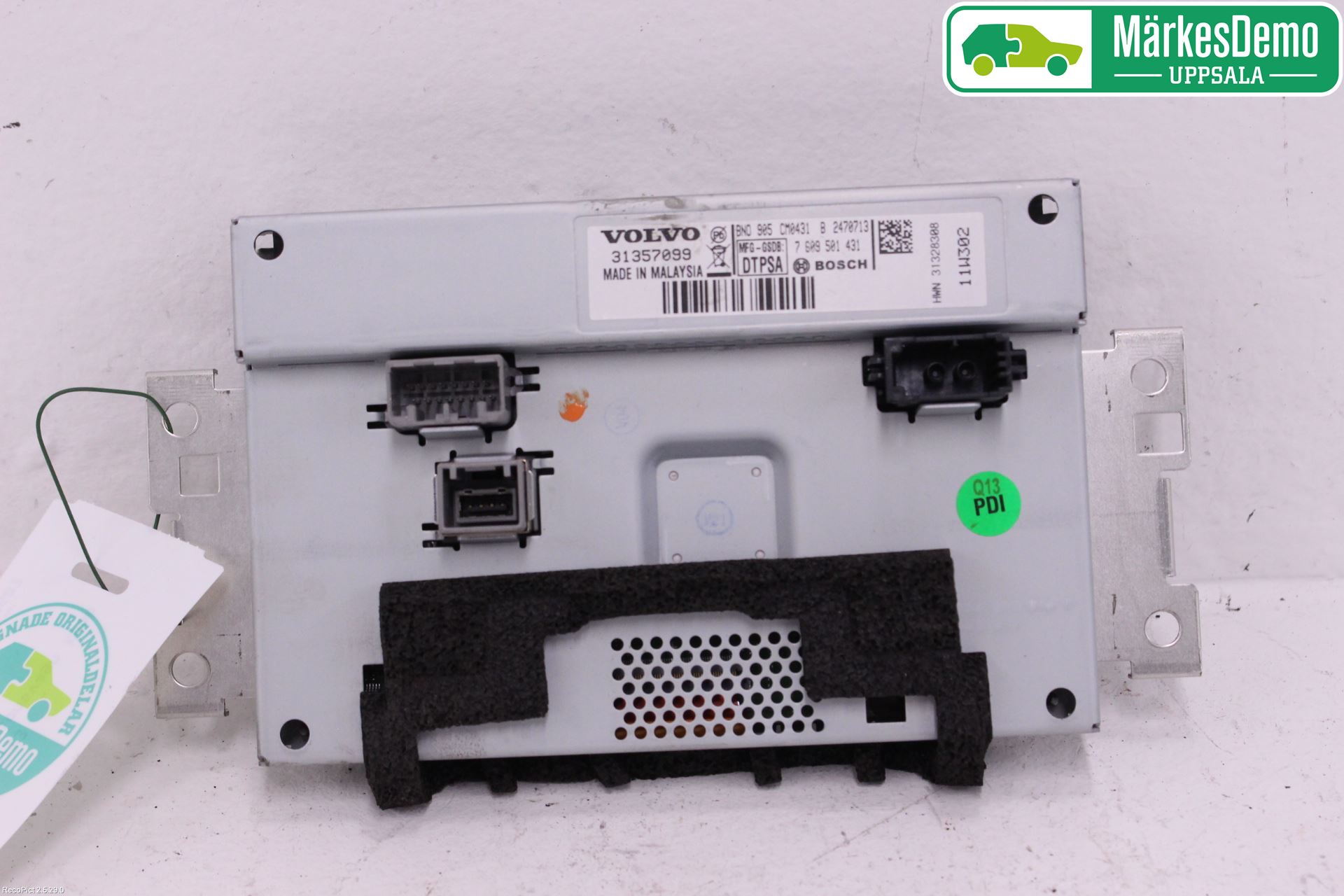 Volvo V60 11-13 Instr Skjerm Dvd-Gps-Ac-Tlf