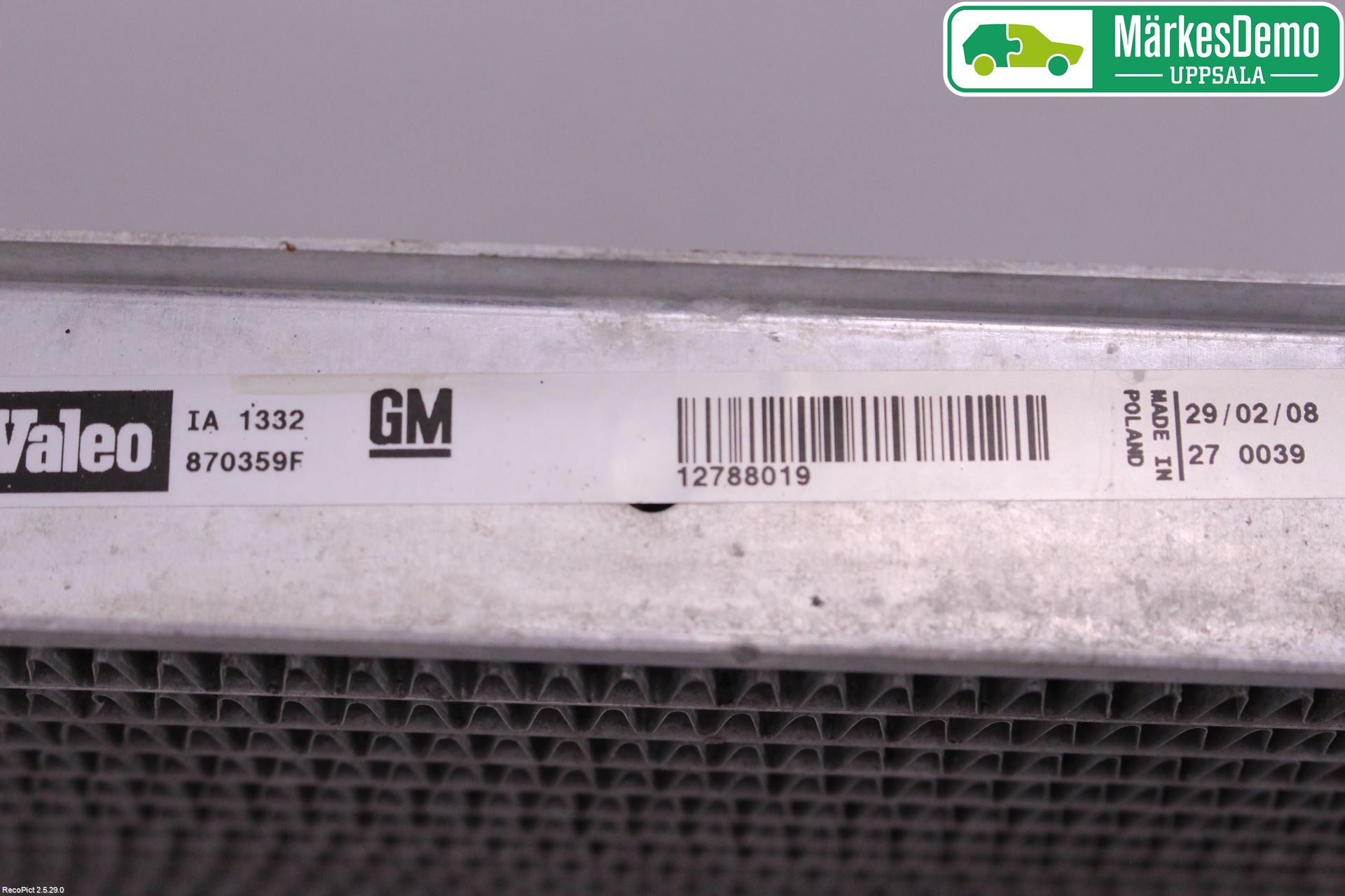 Saab 9-3 VER2/VER3 08-15 Intercooler Radiator