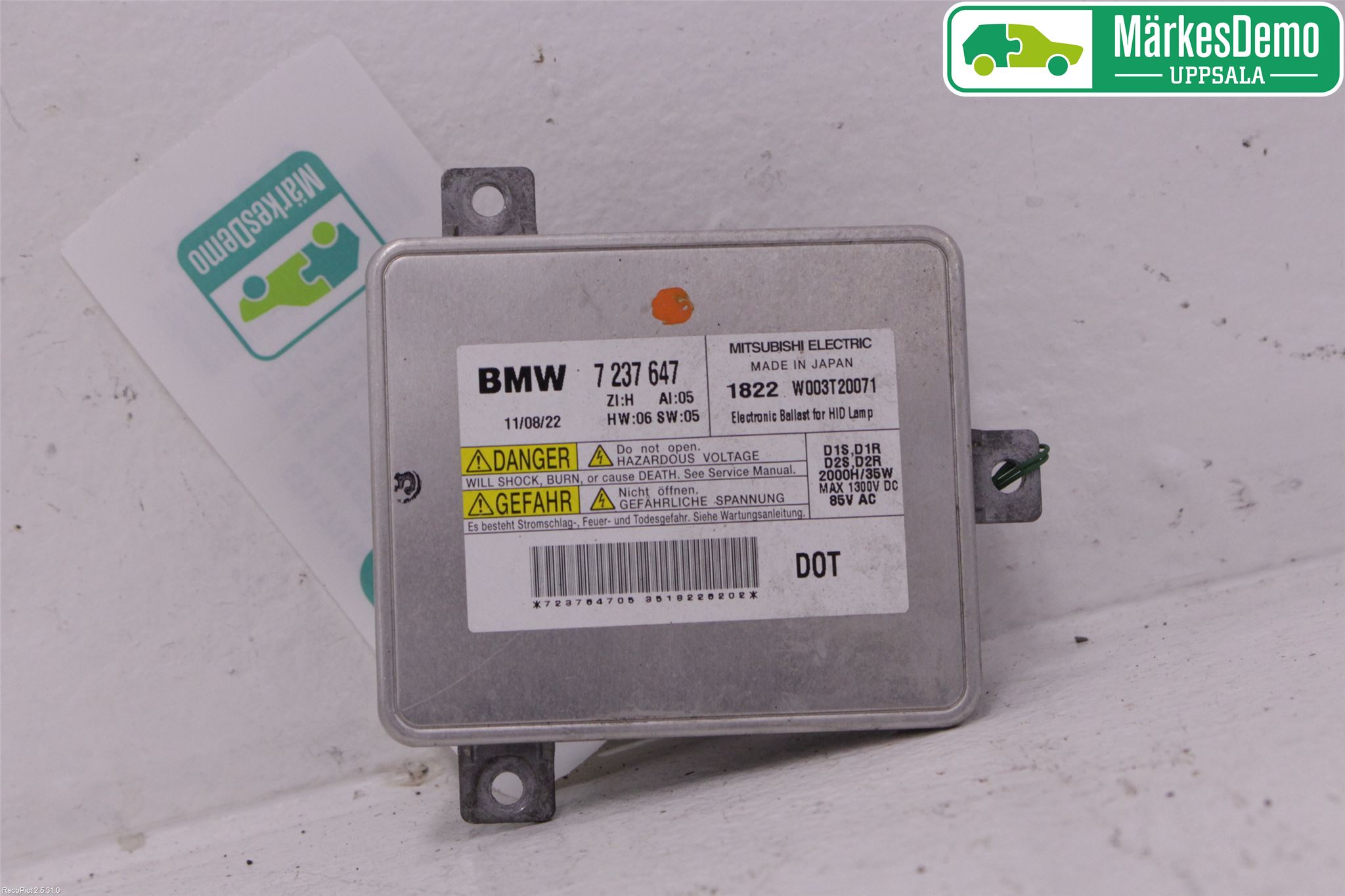 BMW 5 F10/F11/F18 09-17 Styreenhet Xenon