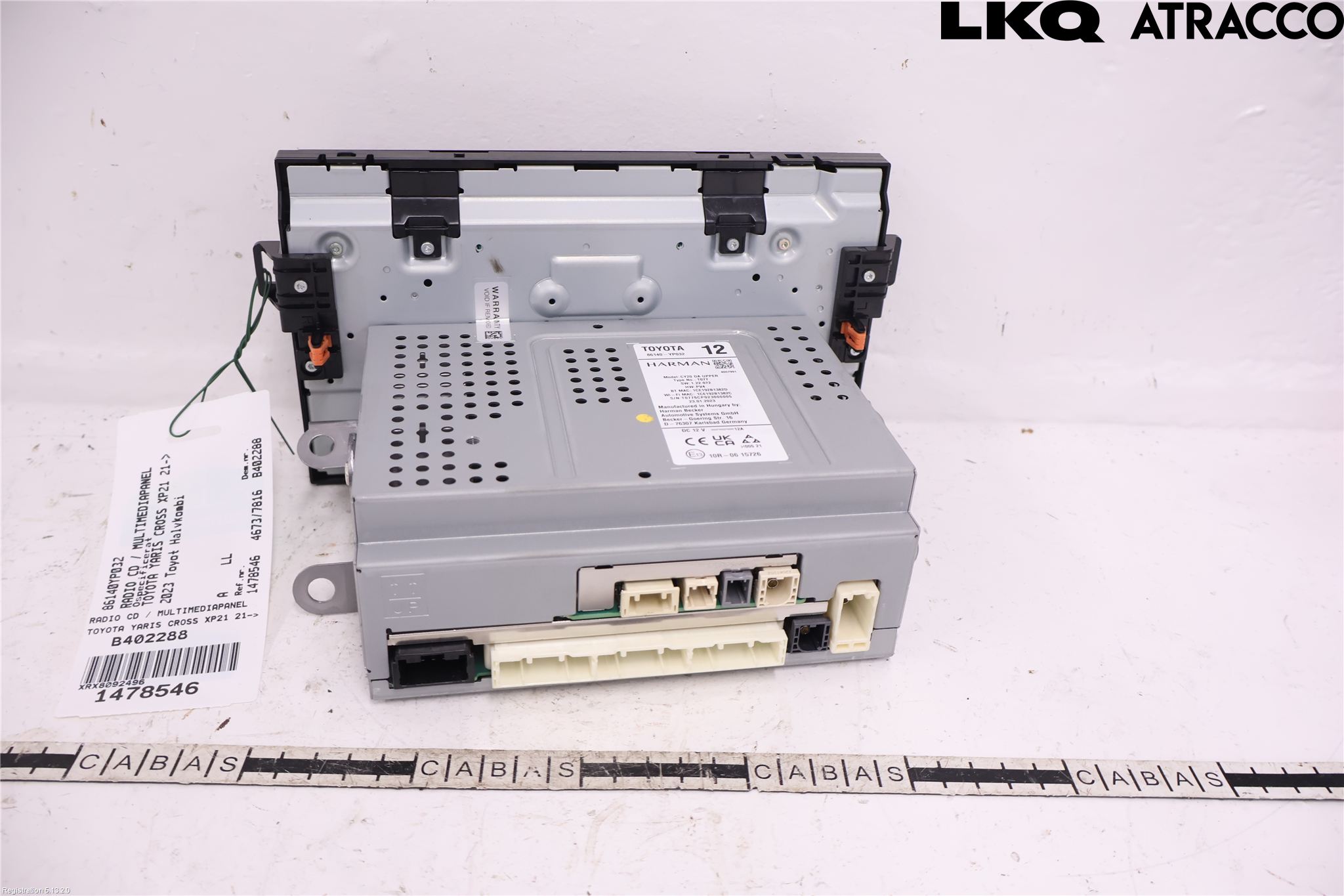 Toyota YARIS CROSS XP21 21- Stereo Radio Med Cd