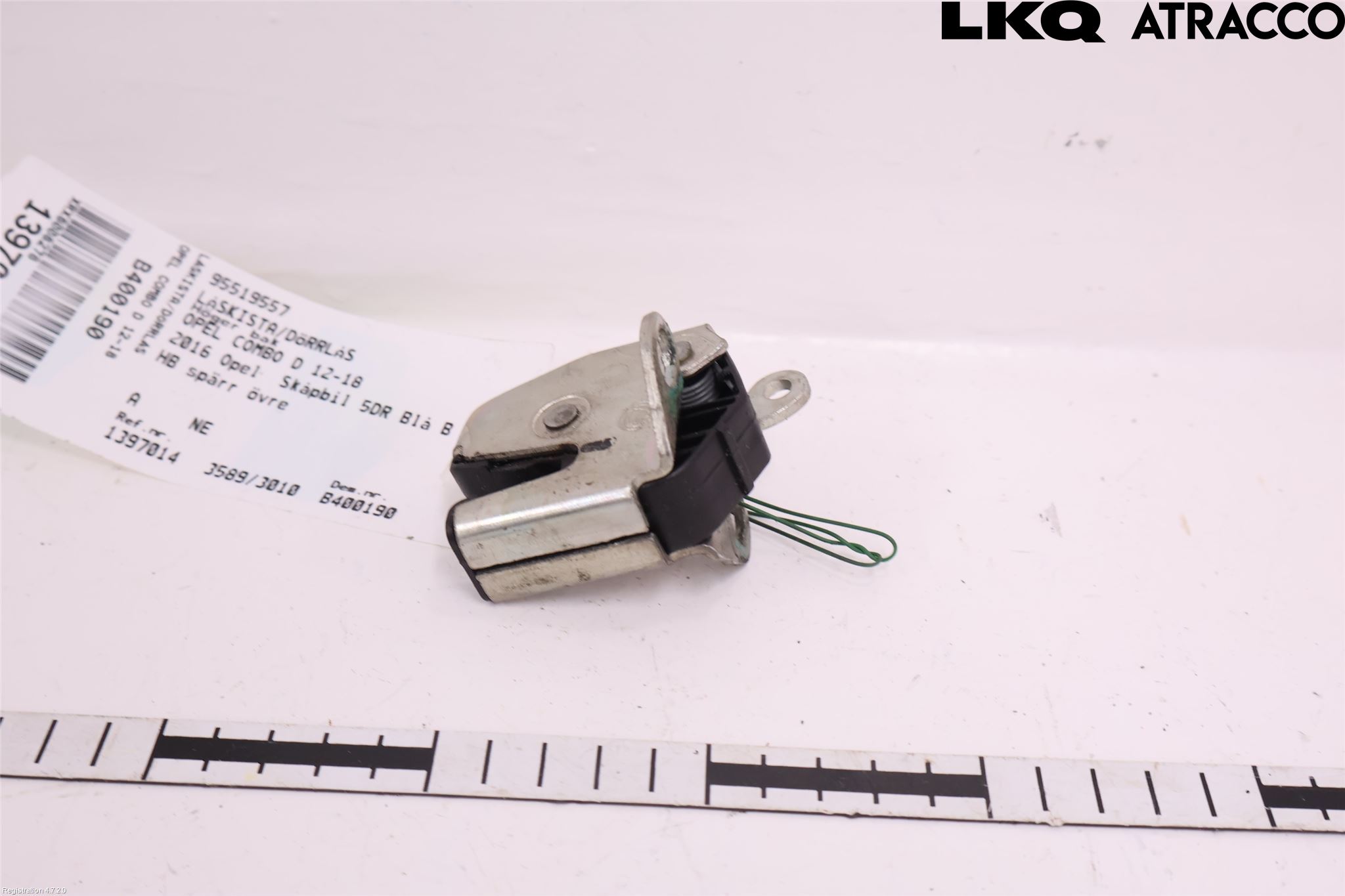 Opel COMBO D 12-18 Dørlås - Låsekasse
