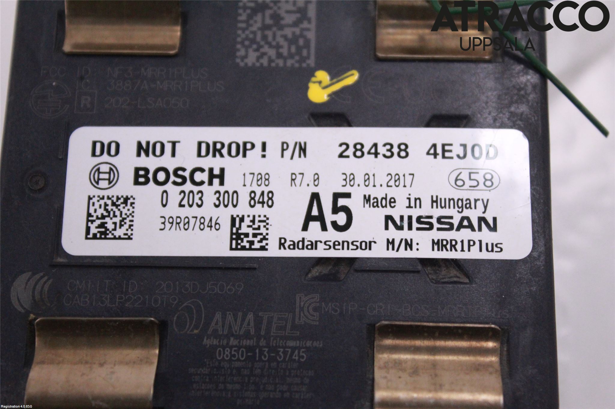 Nissan QASHQAI 14-17 Sensor Kollisjonsbeskyttelse