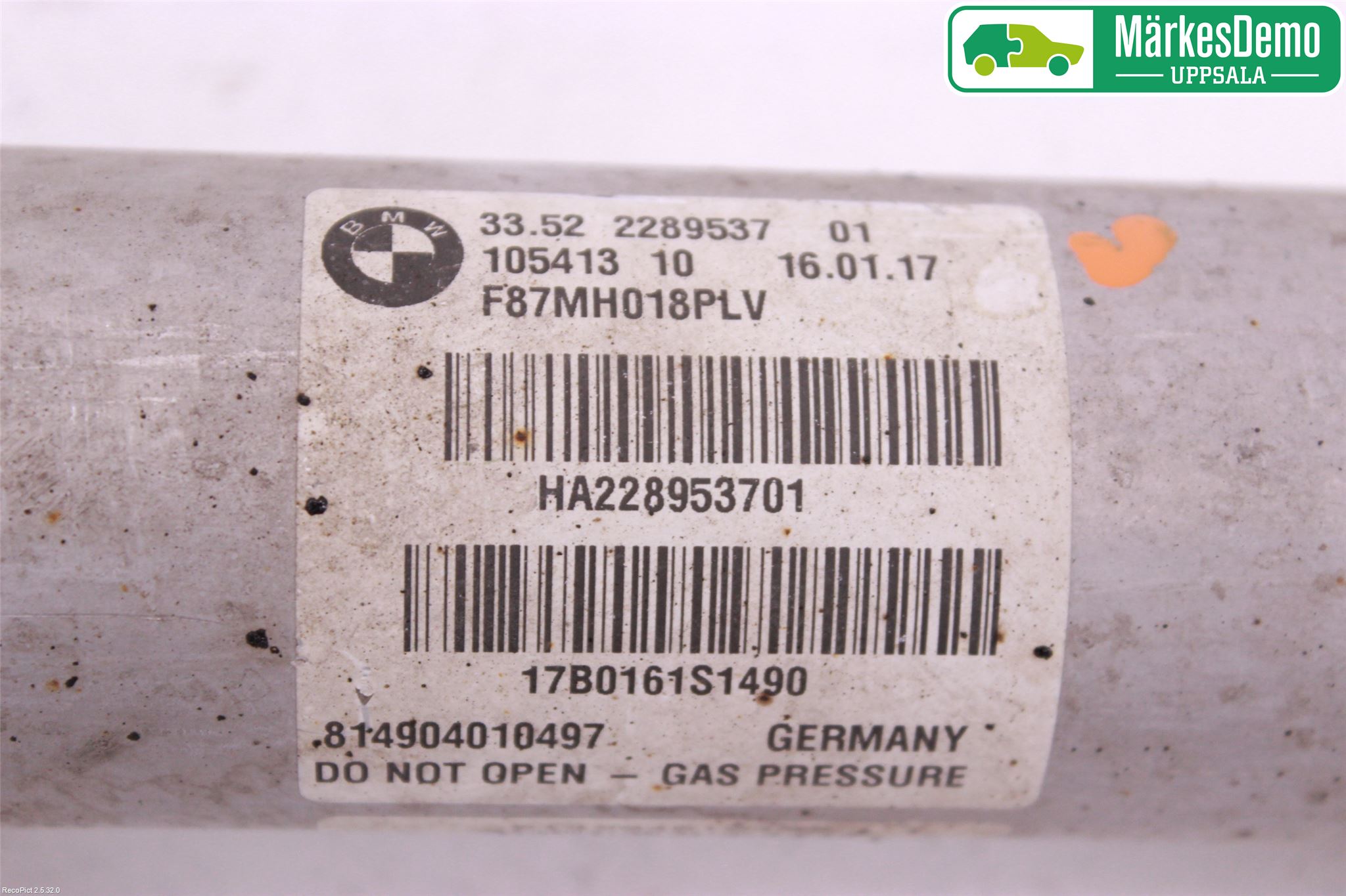 BMW 2 F22/F23/F87 Coupé/Cab 13-21 Støtdemper Bak