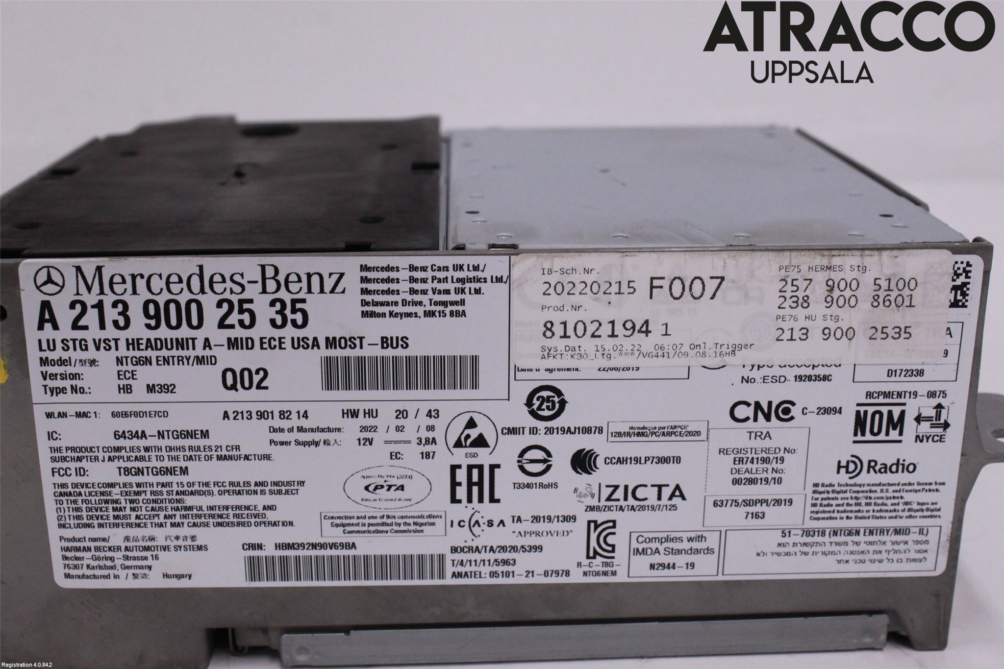 Mercedes-Benz MB E-KLASS (W213) 16-23 Gps Navigator