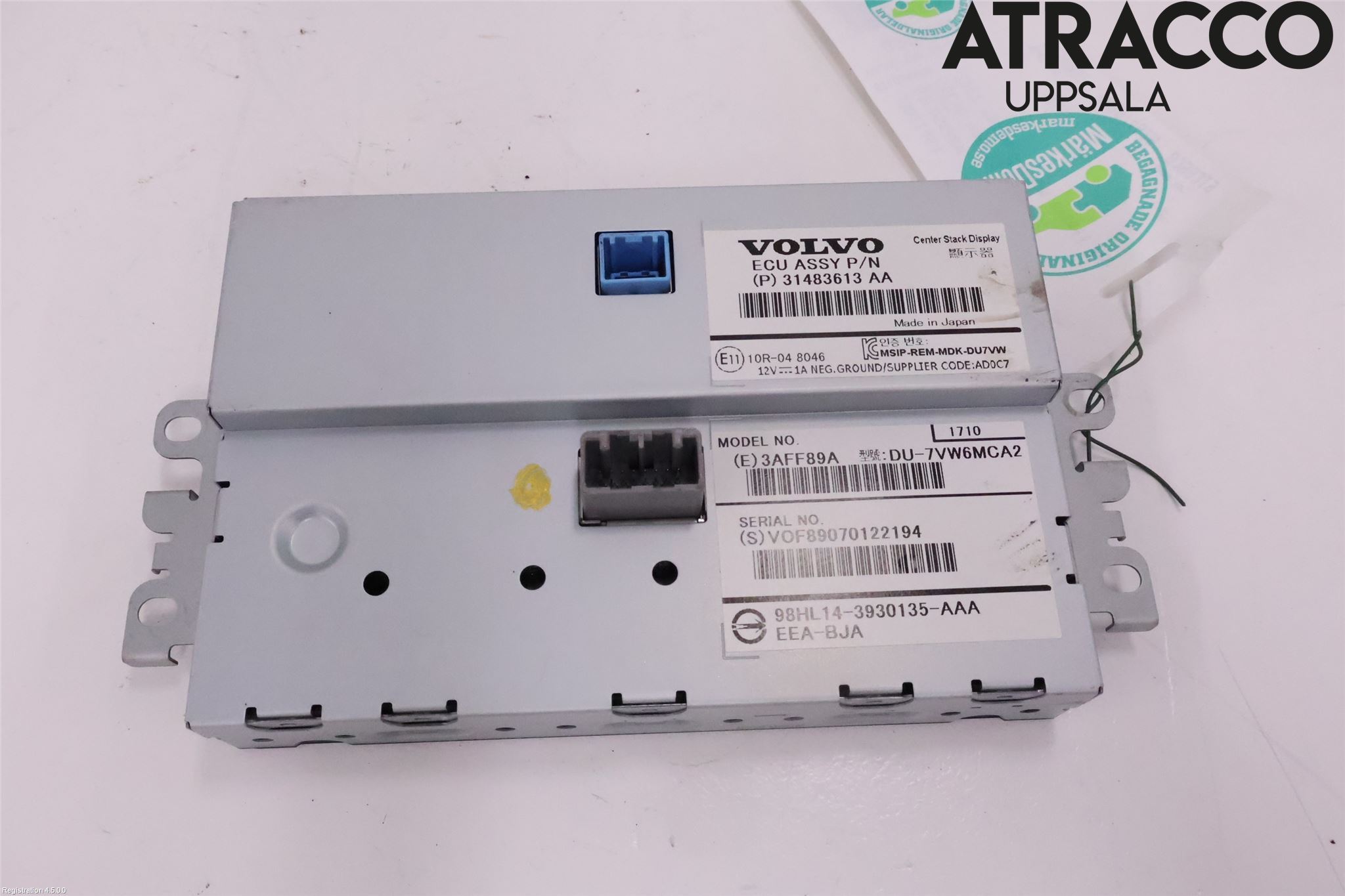 Volvo V40 12-19 Instr Skjerm Dvd-Gps-Ac-Tlf
