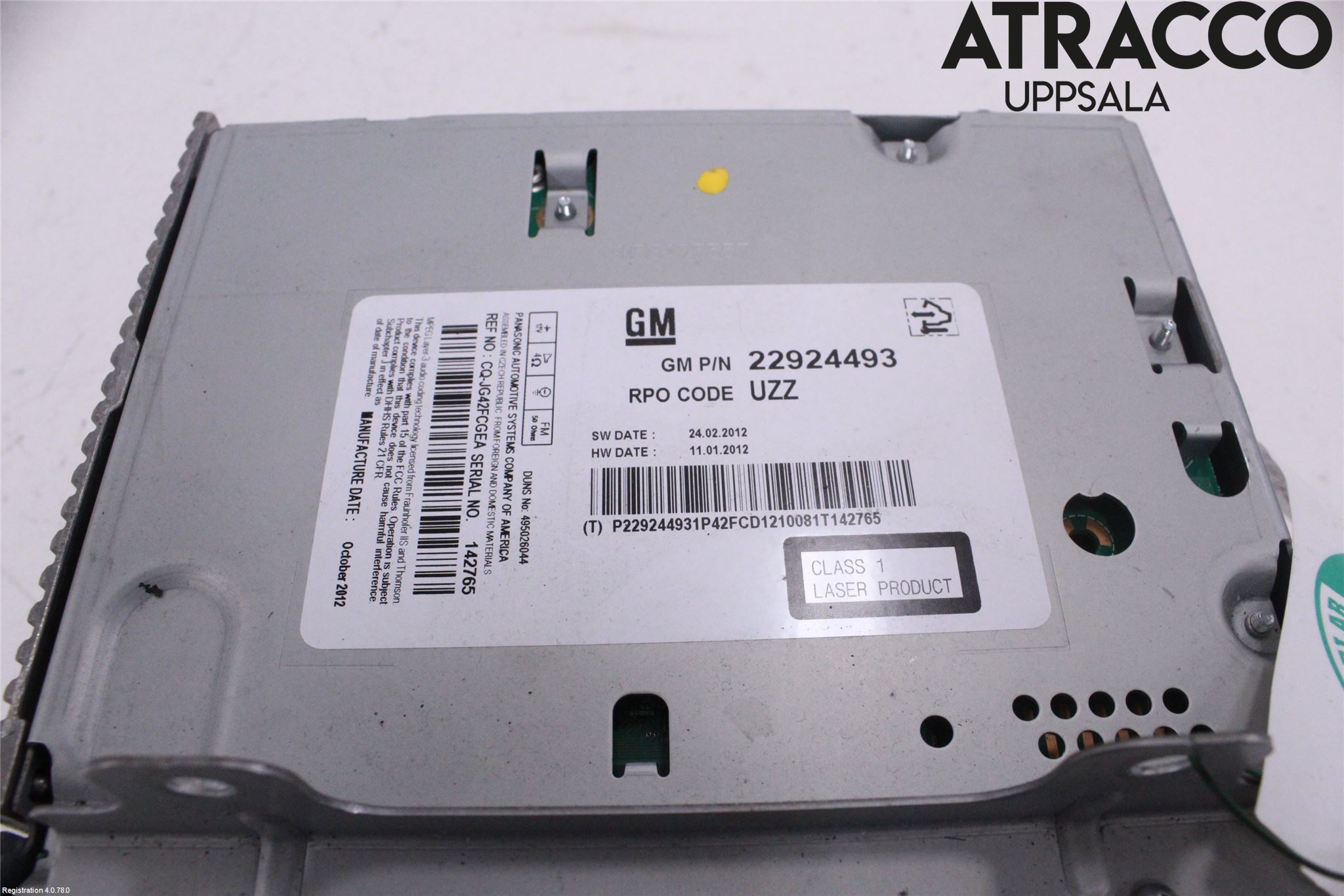 Opel INSIGNIA 09-16 Stereo Radio Med Cd