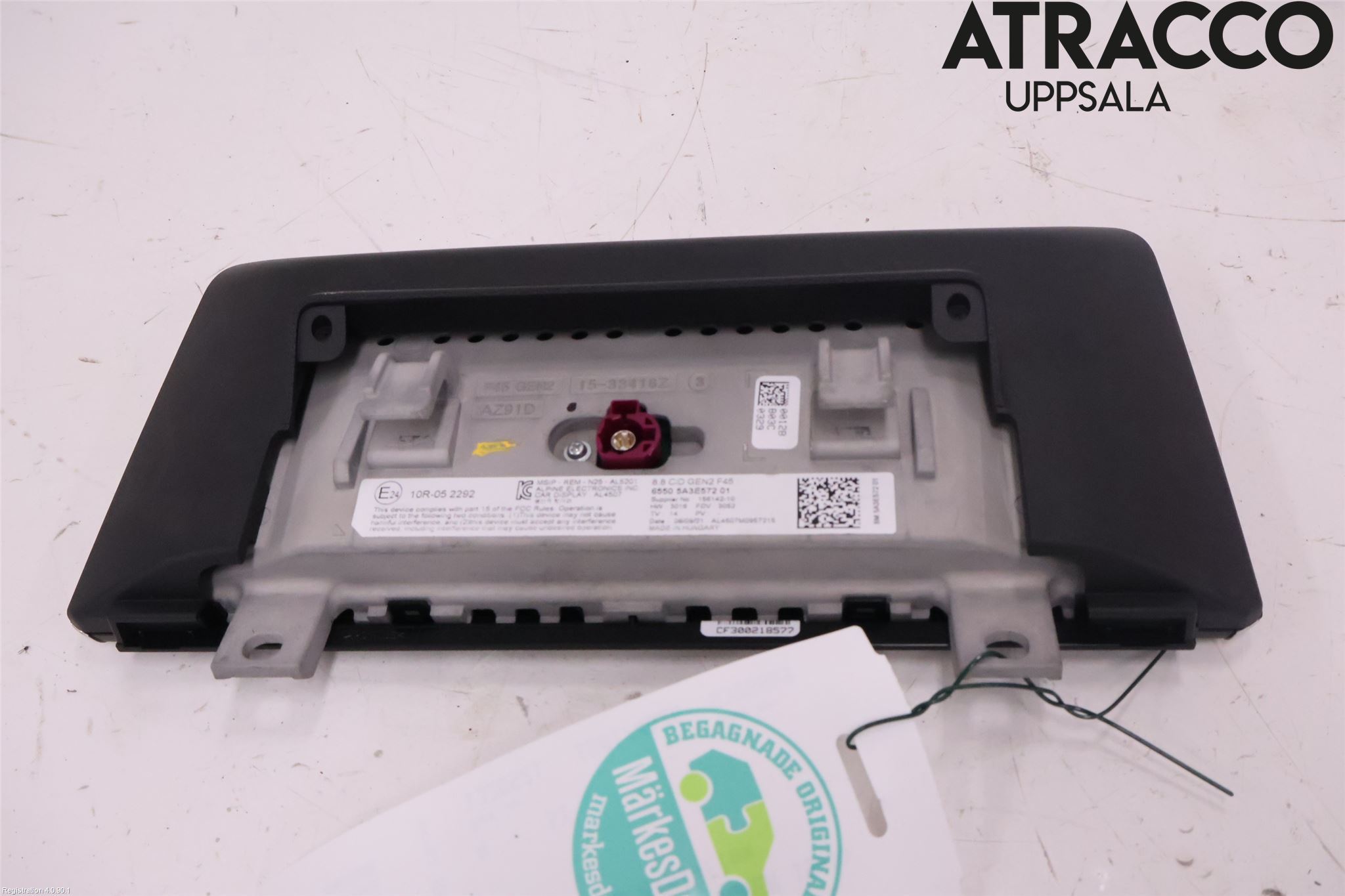 BMW 2 F46 GRAN TOURER 15-22 Instr Skjerm Dvd-Gps-Ac-Tlf