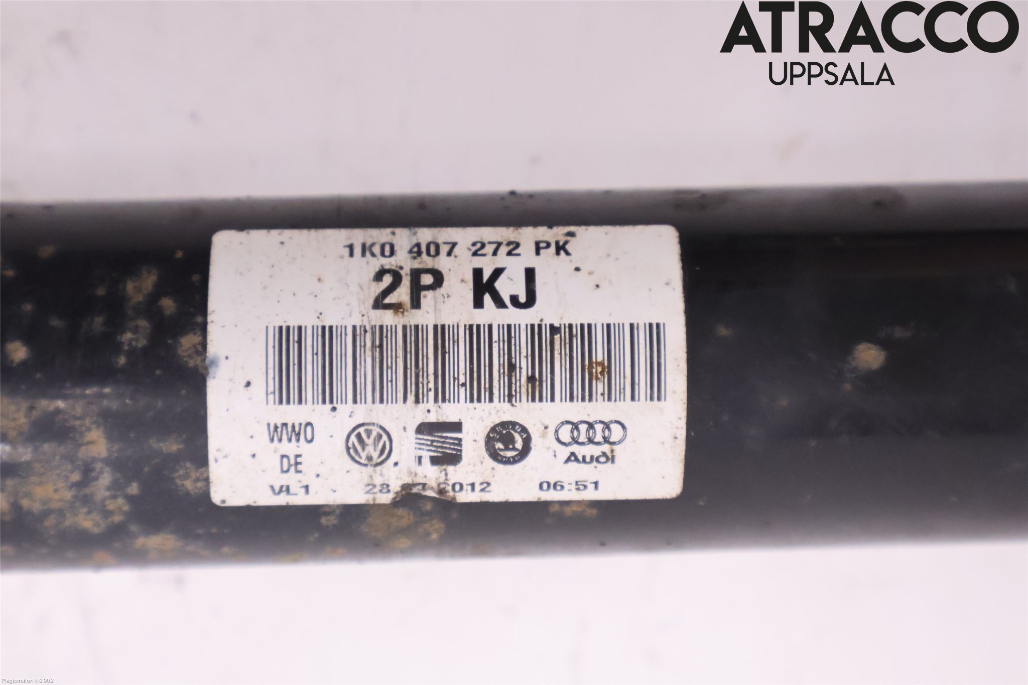 Volkswagen VW PASSAT 11-14 Drivaksel Foran Kompl Høyre