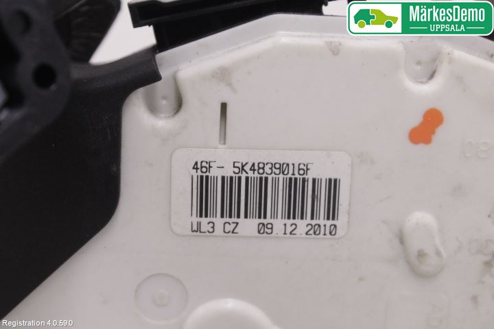 Volkswagen VW POLO 10-17 Dørlås - Låsekasse