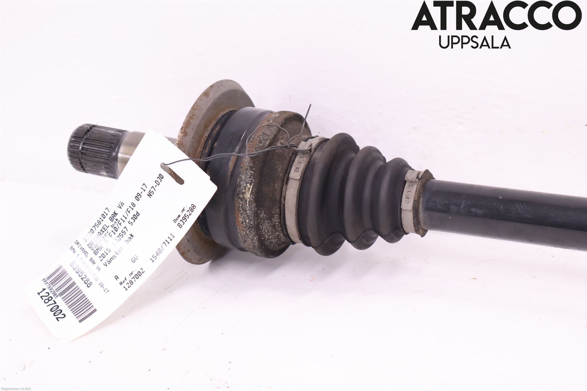 BMW 5 F10/F11/F18 09-17 Drivaksel Bak Kompl Venstre