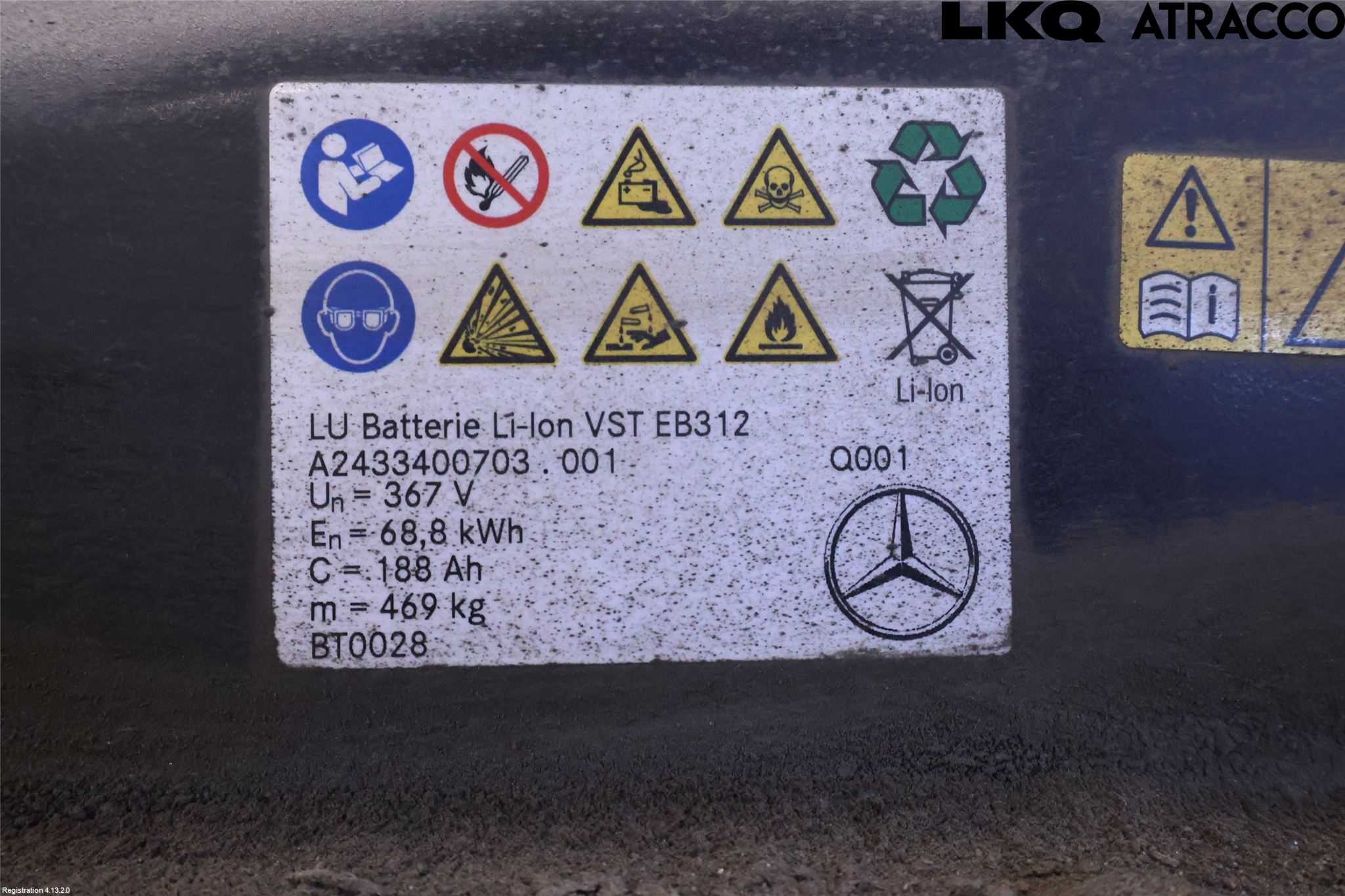 Mercedes-Benz MB EQA (H243) 21- Hybrid Batteri