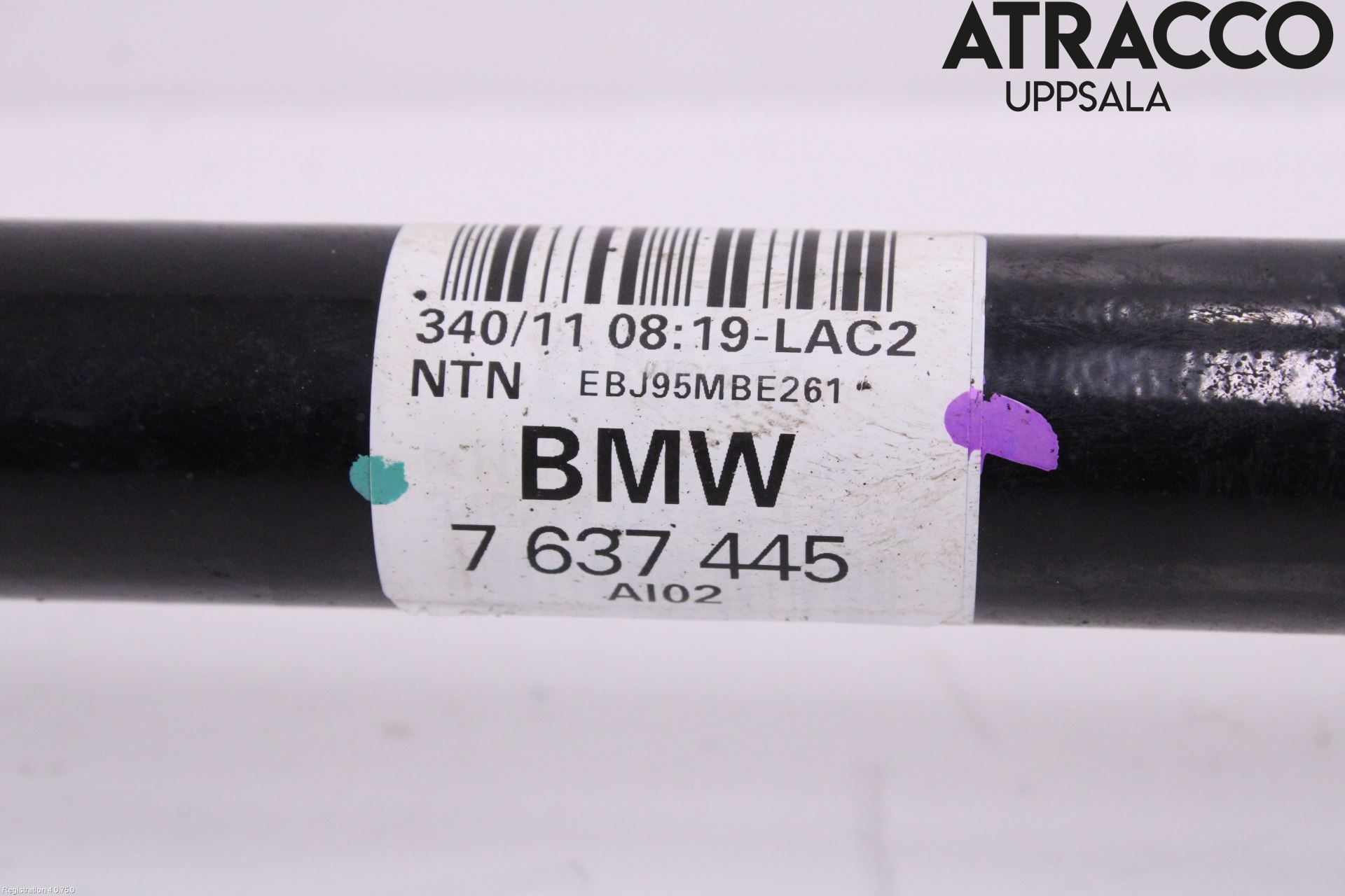 BMW 3 F30/F31/F80 12-19 Drivaksel Bak Kompl Venstre