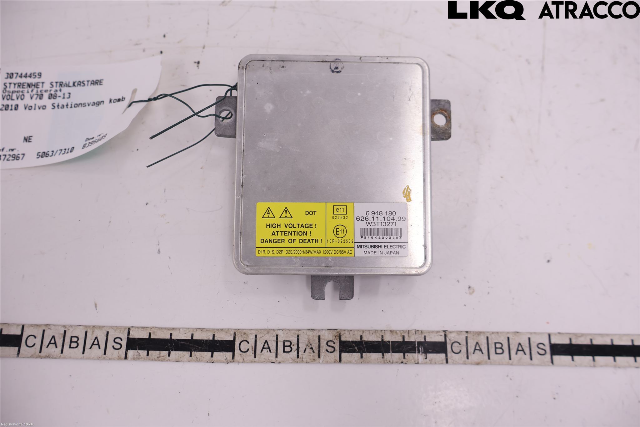 Volvo V70 08-13 Styreenhet Xenon