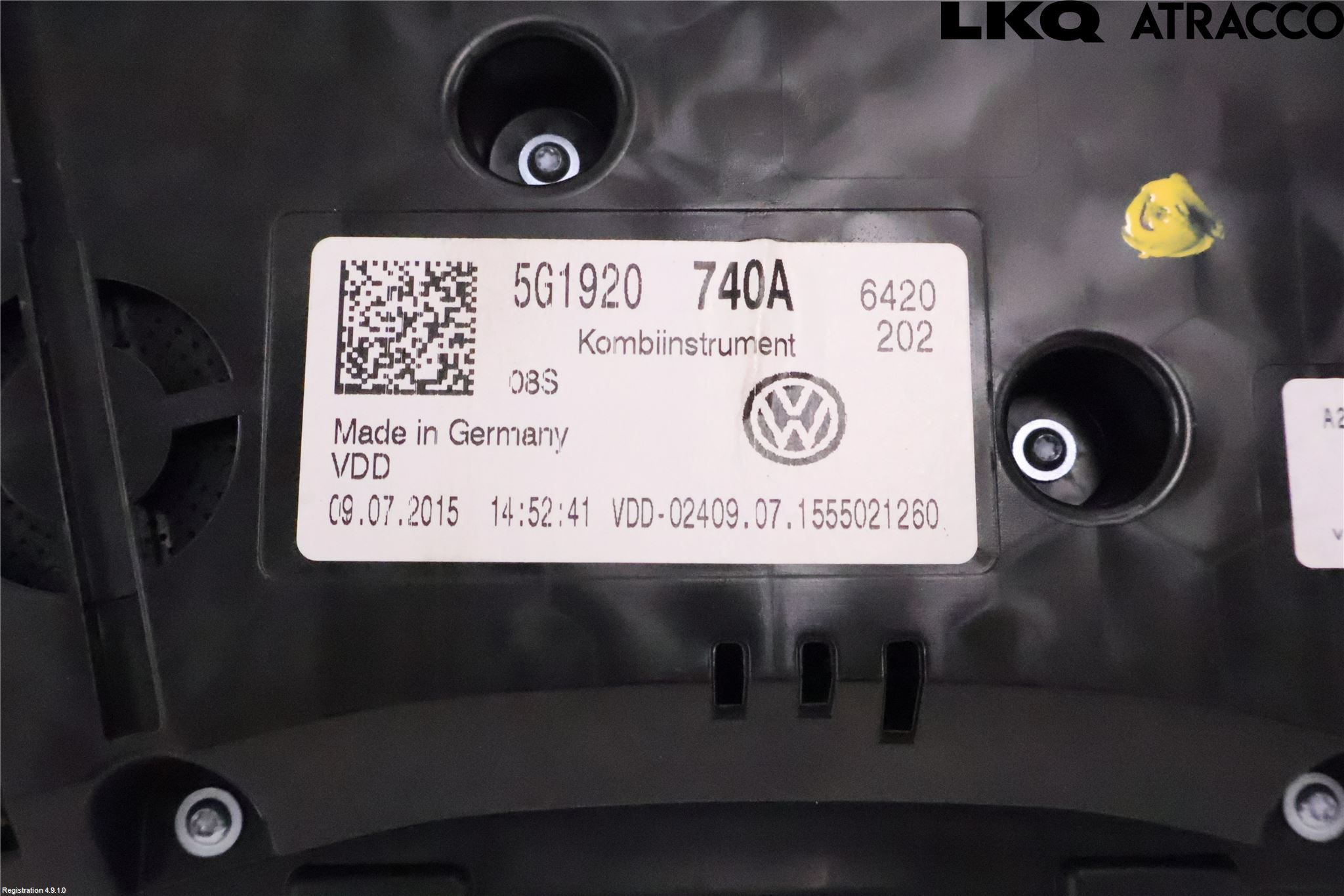 Volkswagen VW GOLF / E-GOLF VII 13-20 Instr Kombinert