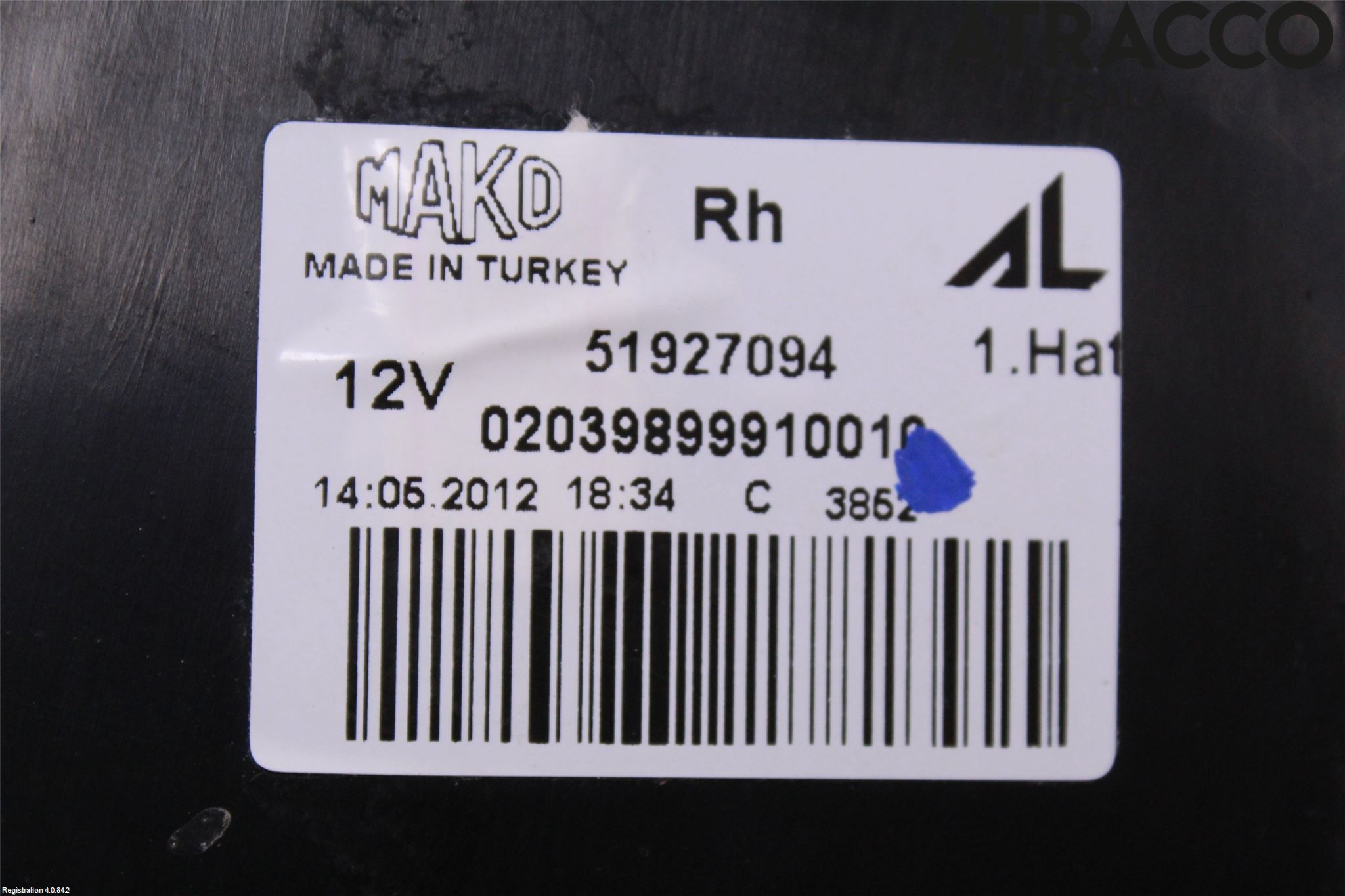 Fiat PUNTO EVO 10-12 Baklykt Høyre