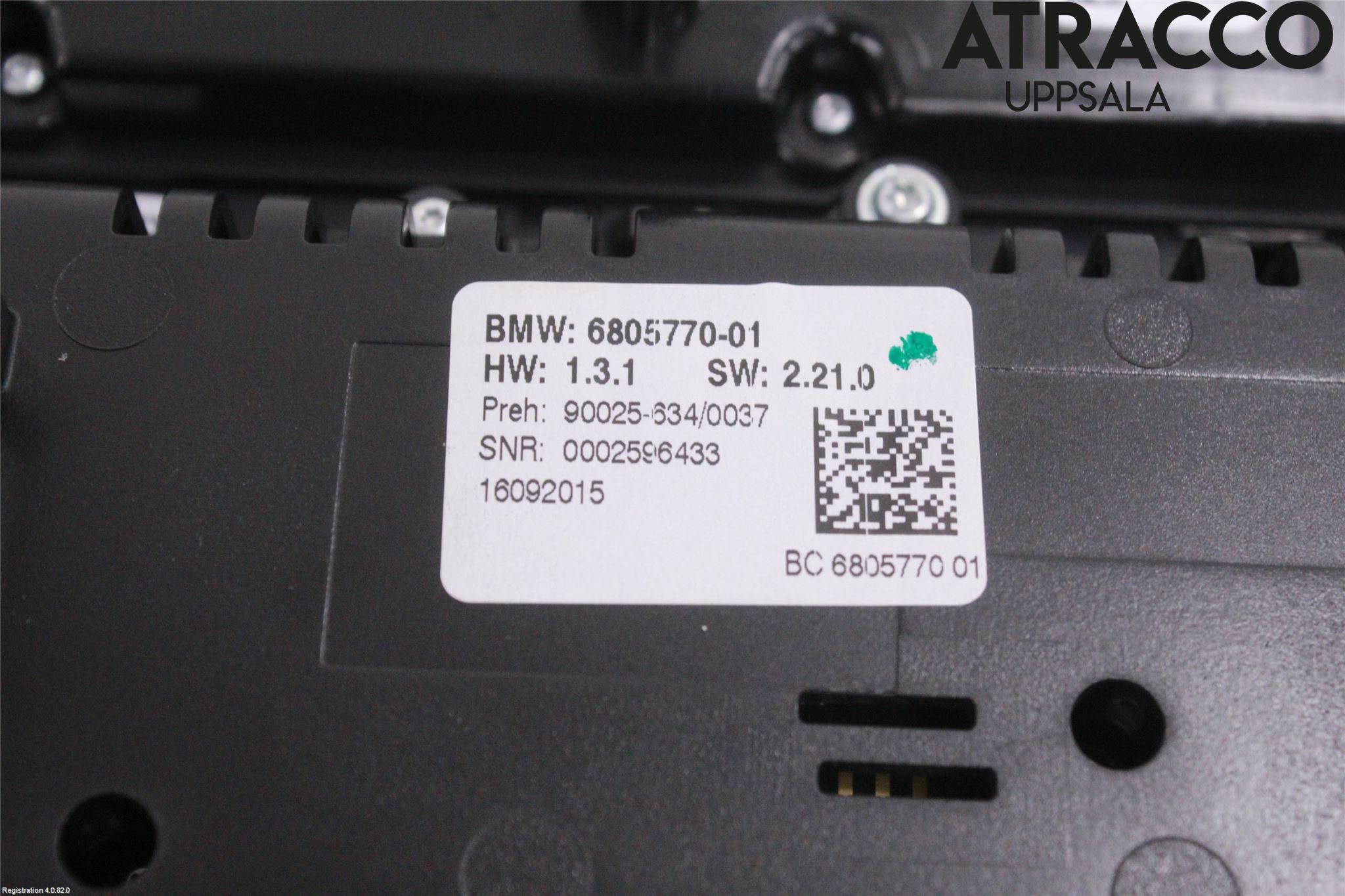 BMW 5 F10/F11/F18 09-17 Varme Ac Betjening-Display