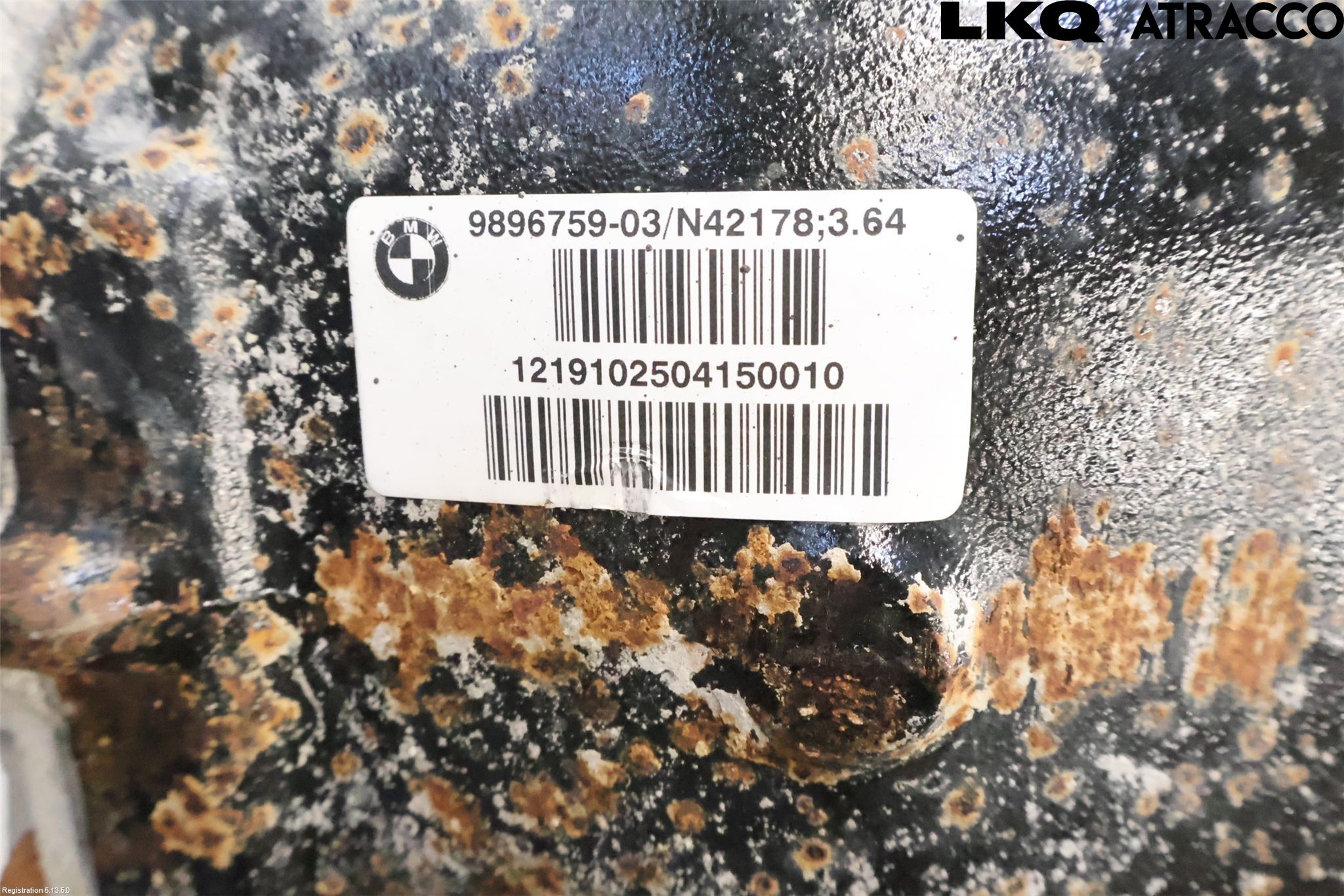BMW X5 G05 18- Bakaksel Kardang Bak -Diff