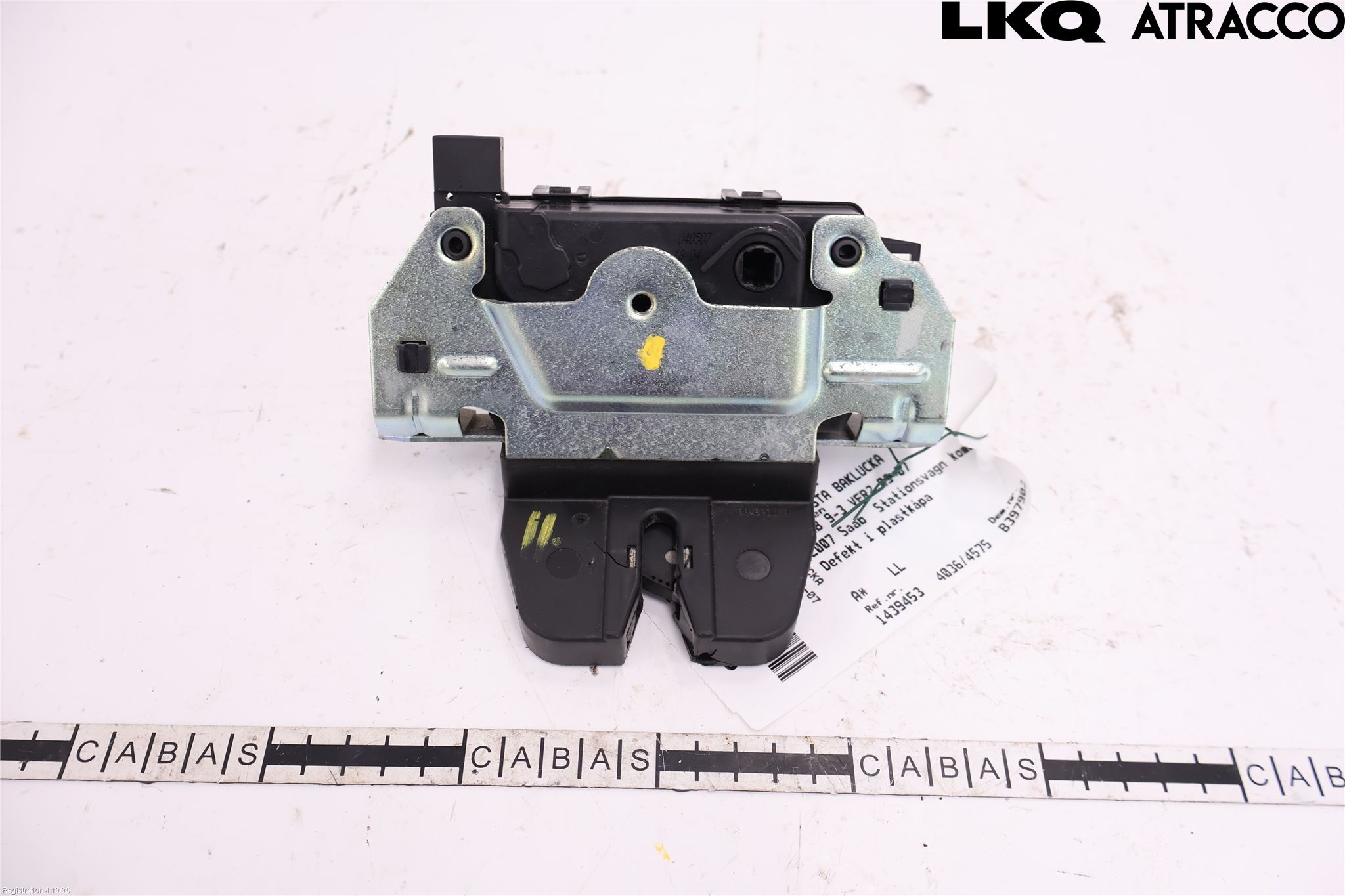 Saab 9-3 VER 2 Bakluke-Lokk Låsekasse