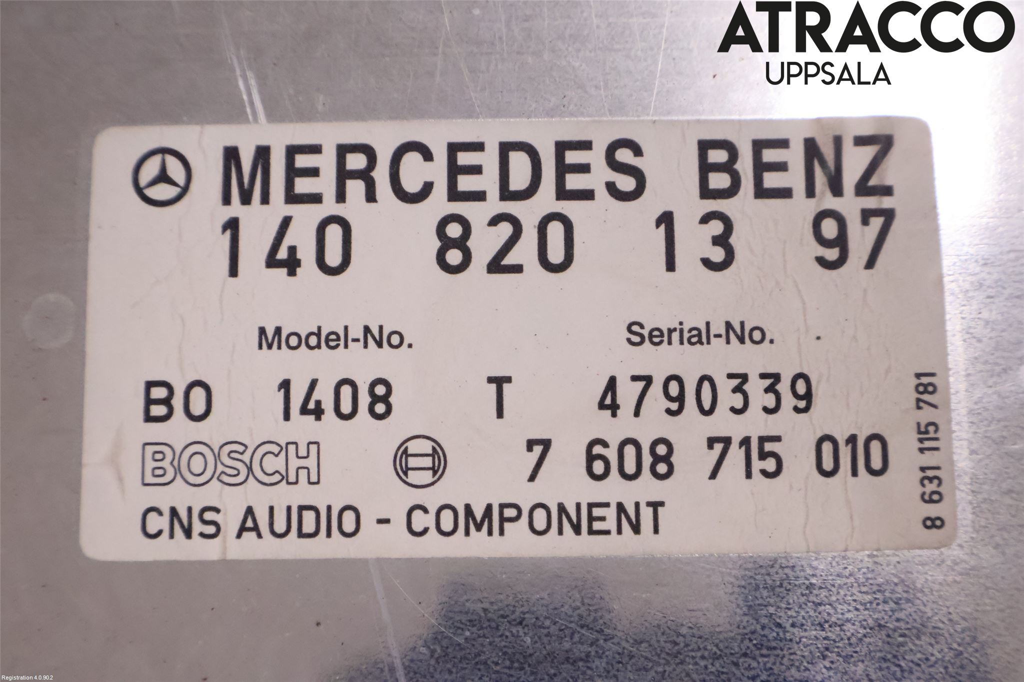 Mercedes-Benz MB S/CL-KLASS (W140) 91-98 Stereo Forsterker