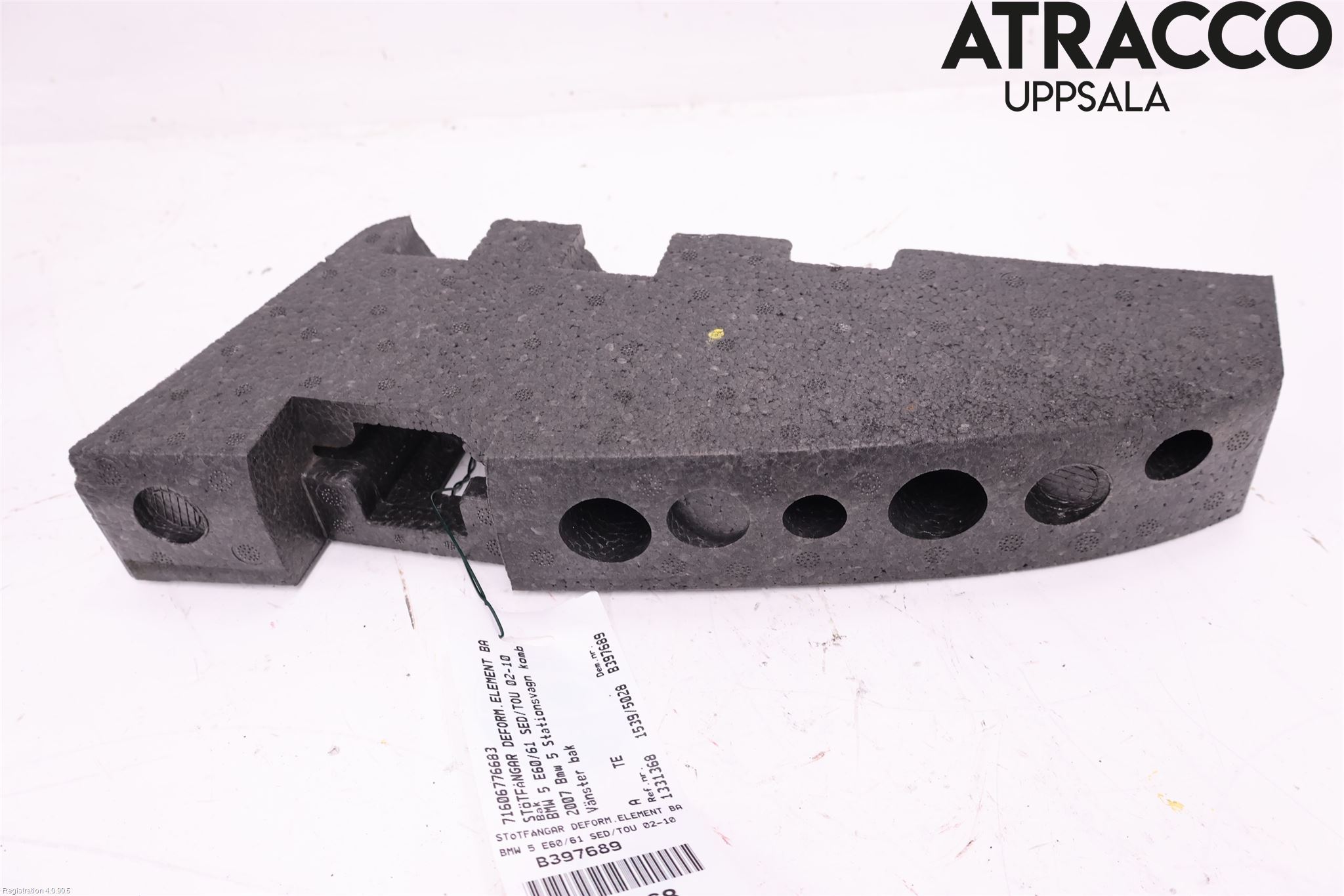 BMW 5 E60/61 Sed/Tou 02-10 Støtfanger Bak Deform Element