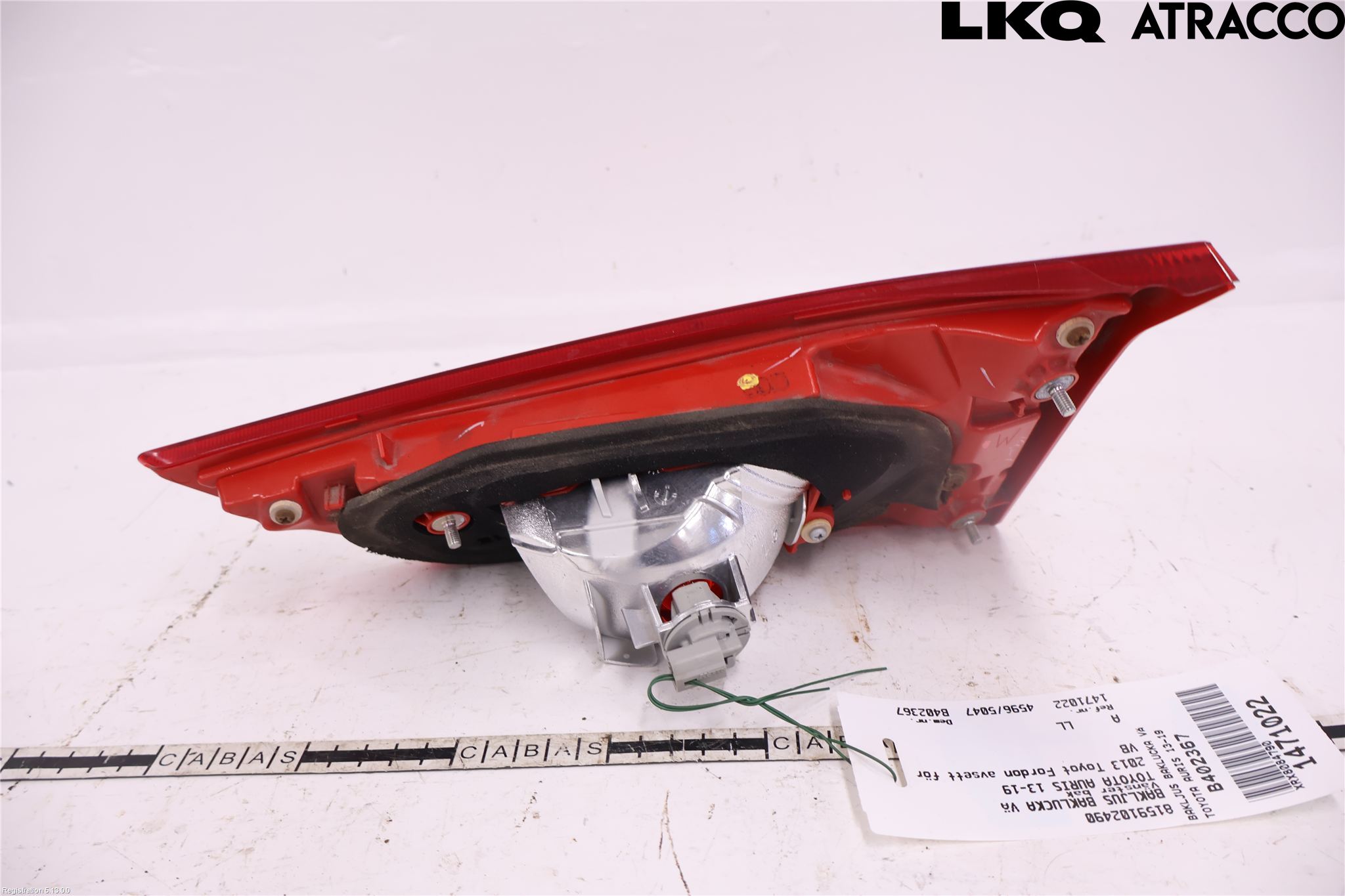 Toyota AURIS 13-19 Baklykt Venstre  På Luke(Indre